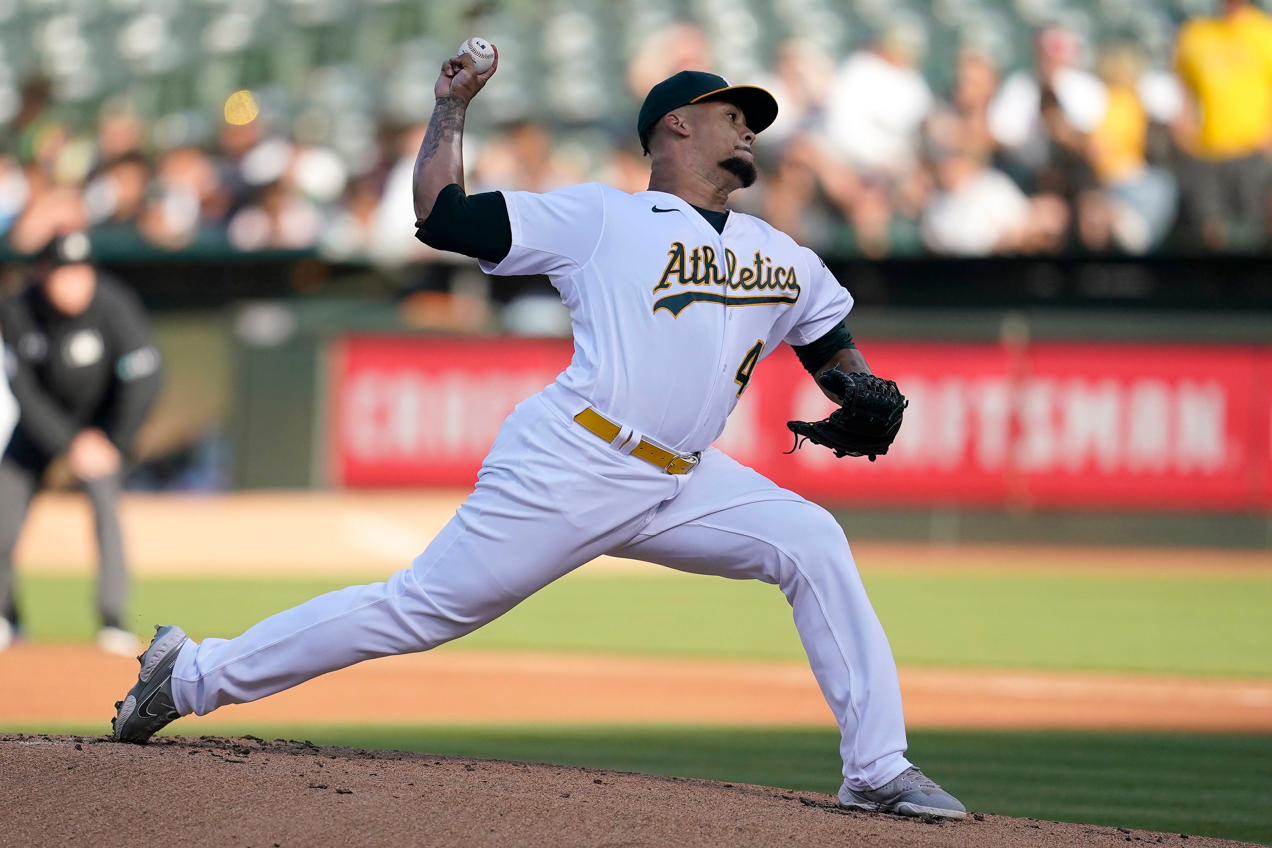 A's Montas showing positive signs, will make his next scheduled start