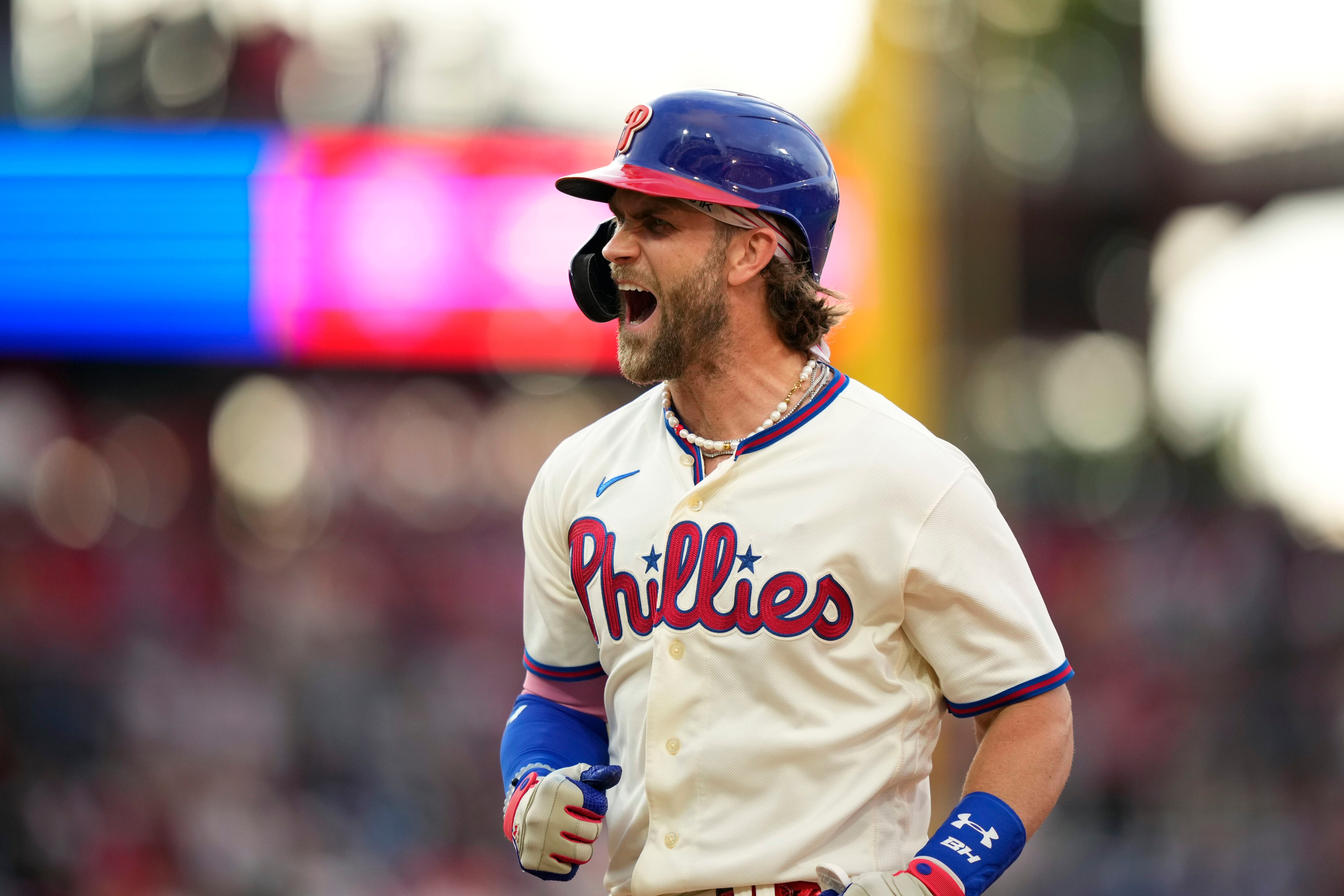 Bryce Harper has caught fire with the Phillies deep in the race for an NL  postseason berth 