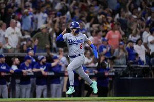 San Diego Padres' Ji Man Choi batting during the fifth inning of a baseball  game against the Los Angeles Dodgers, Friday, Aug. 4, 2023, in San Diego.  (AP Photo/Gregory Bull Stock Photo 