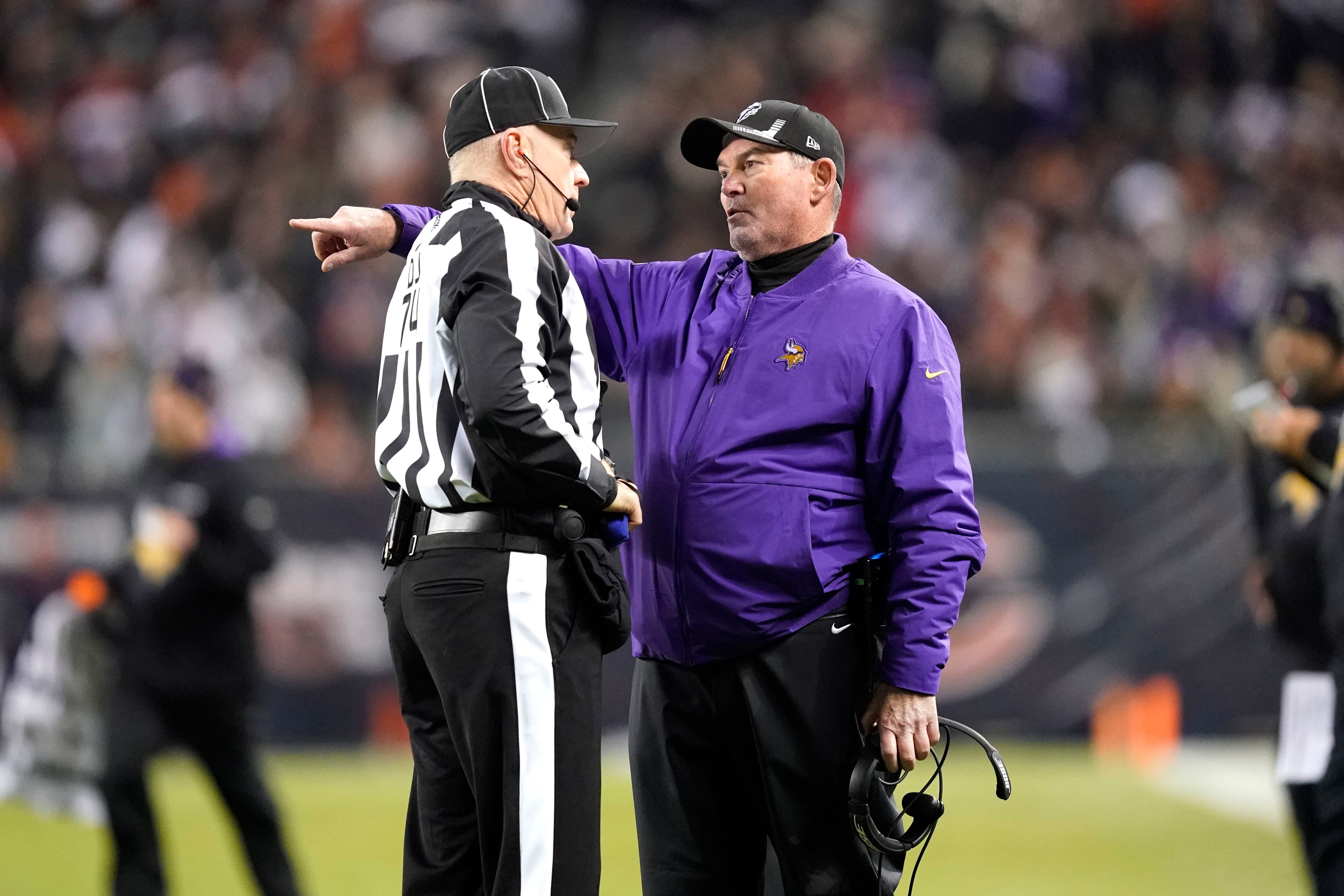 New Minnesota Vikings head coach Mike Zimmer arrives for an NFL