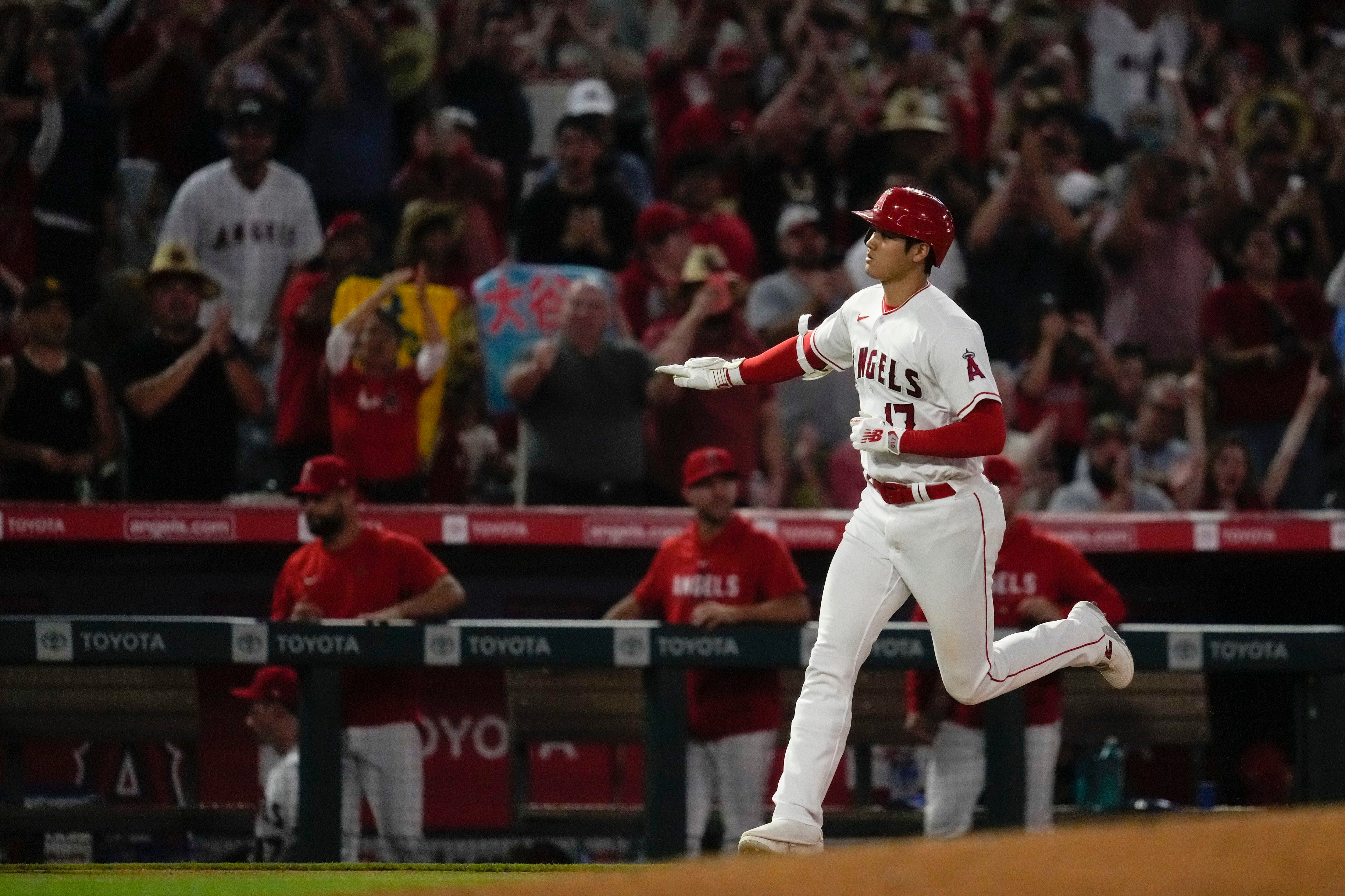 Ohtani hits the longest home run of his MLB career (493 feet) to reach 30  this season