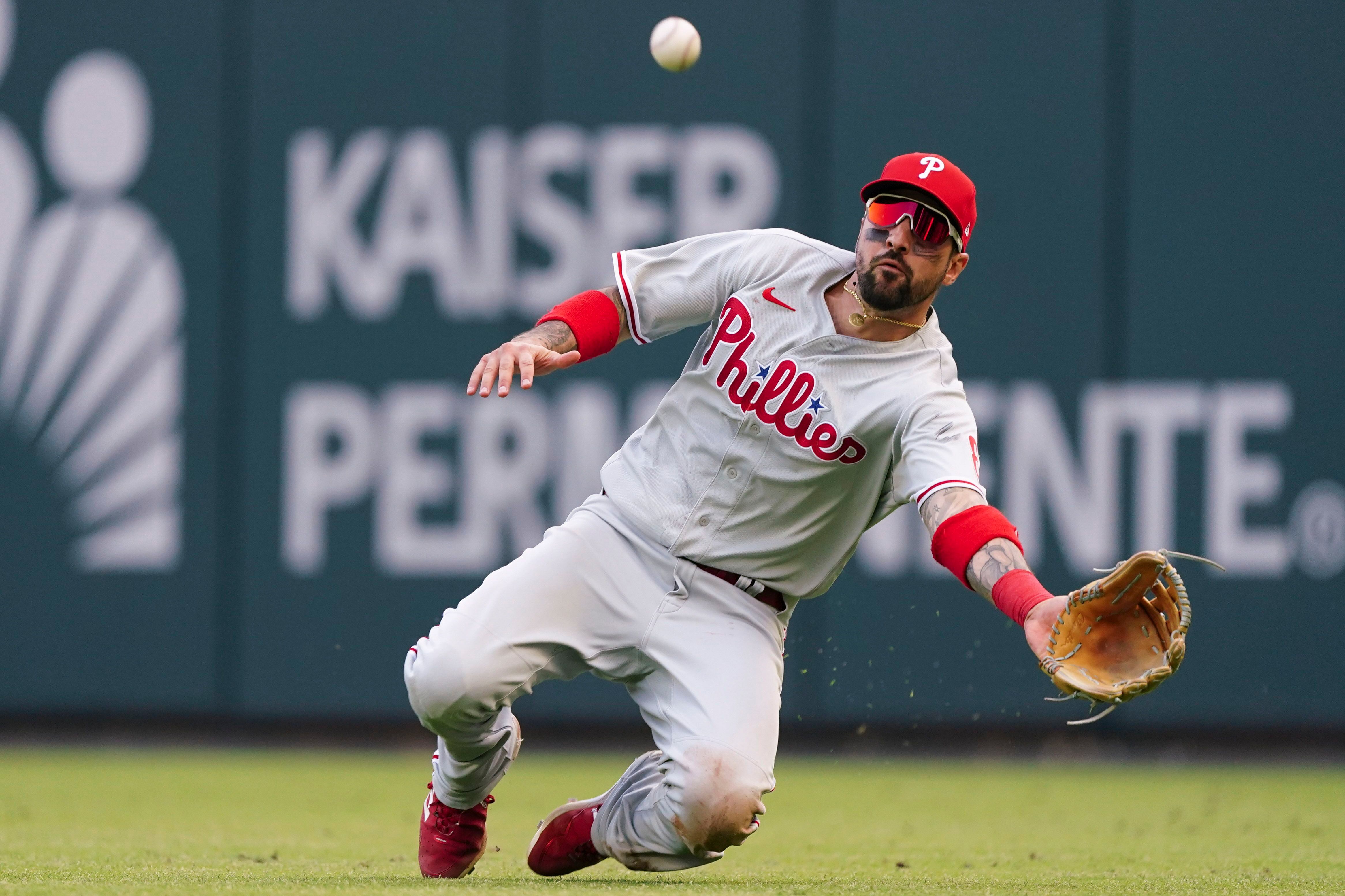 WATCH: Philadelphia Phillies infielder Jean Segura celebrates walk