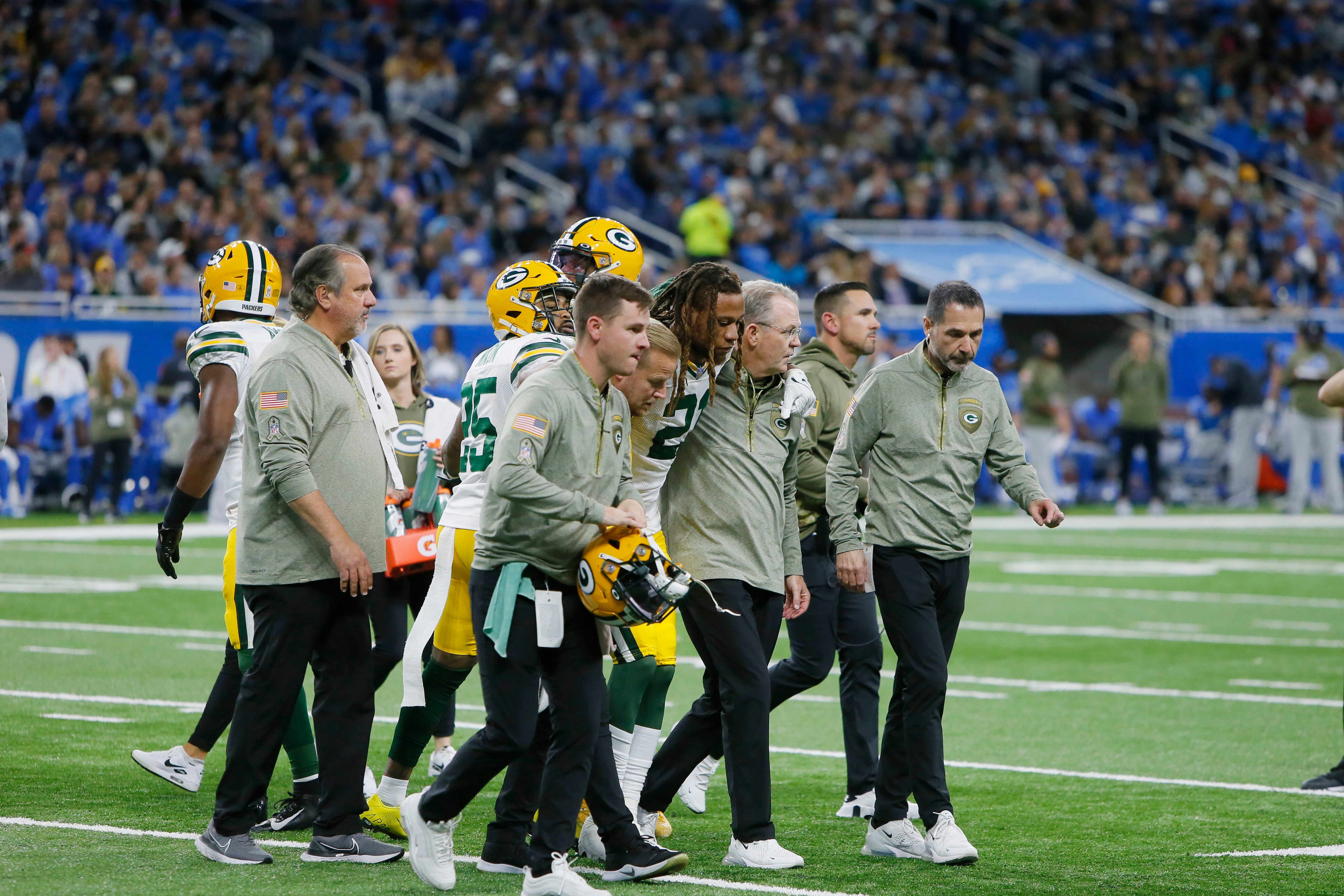 Rodgers throws 3 INTs, Lions hold on to beat Packers 15-9 - The San Diego  Union-Tribune