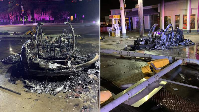 az-news-ai.blogspot.com - Driver arrested after crashing Tesla into Austin gas pumps, causing explosion - KSAT San Antonio