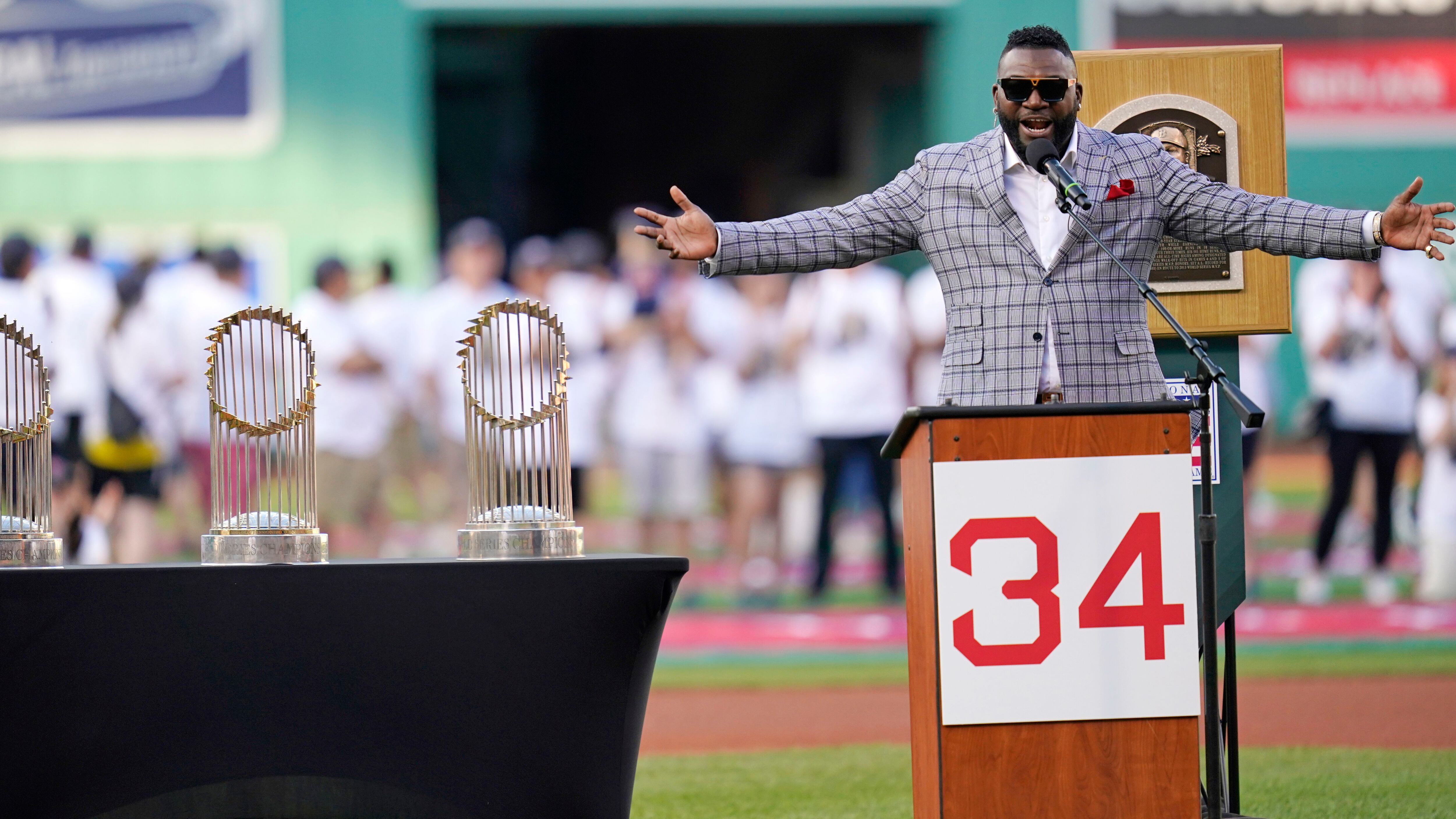 A very big honor': Big Papi inducted into Red Sox Hall of Fame - Boston  News, Weather, Sports