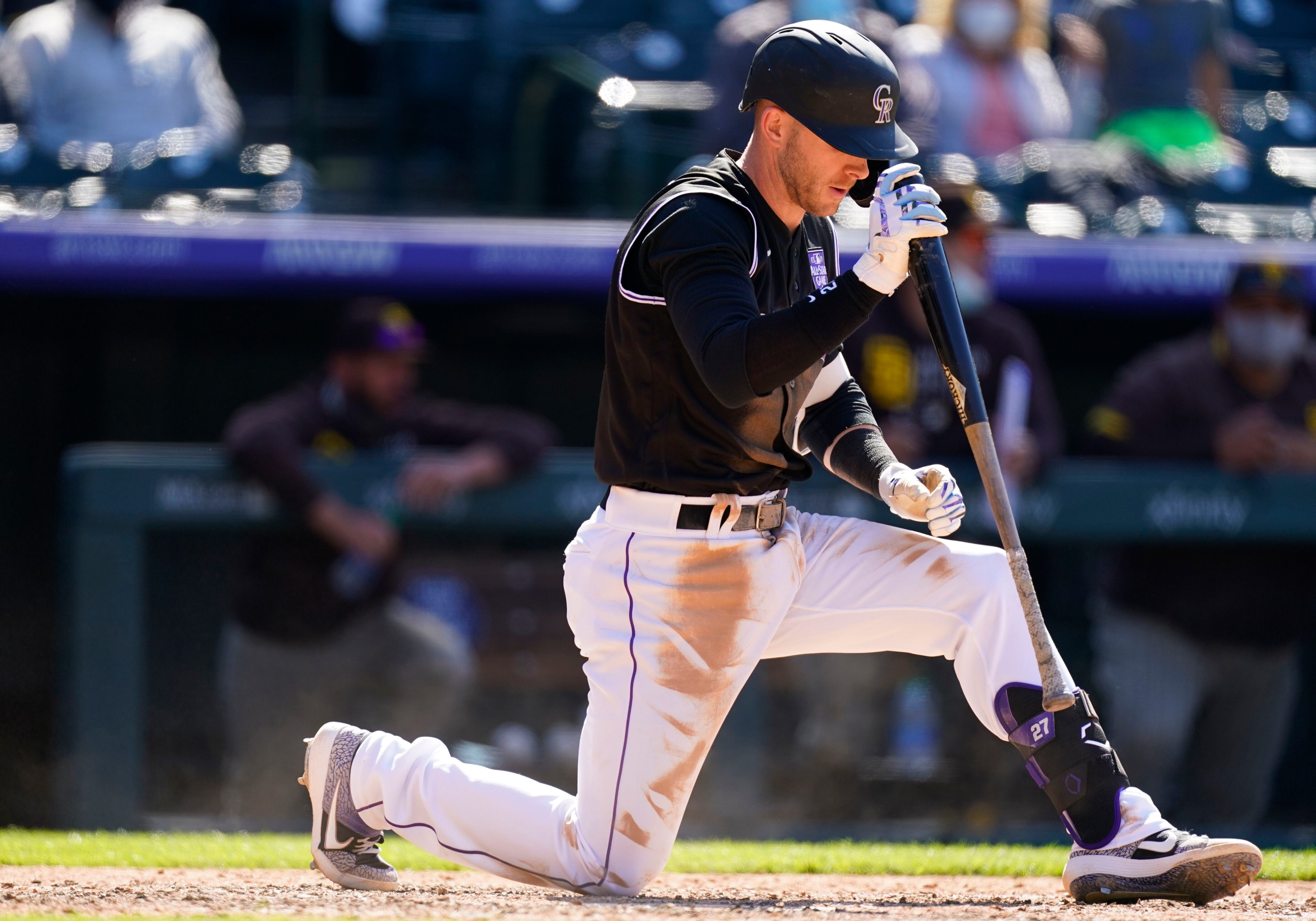 Fuentes, Rockies split doubleheader with virus-short Padres