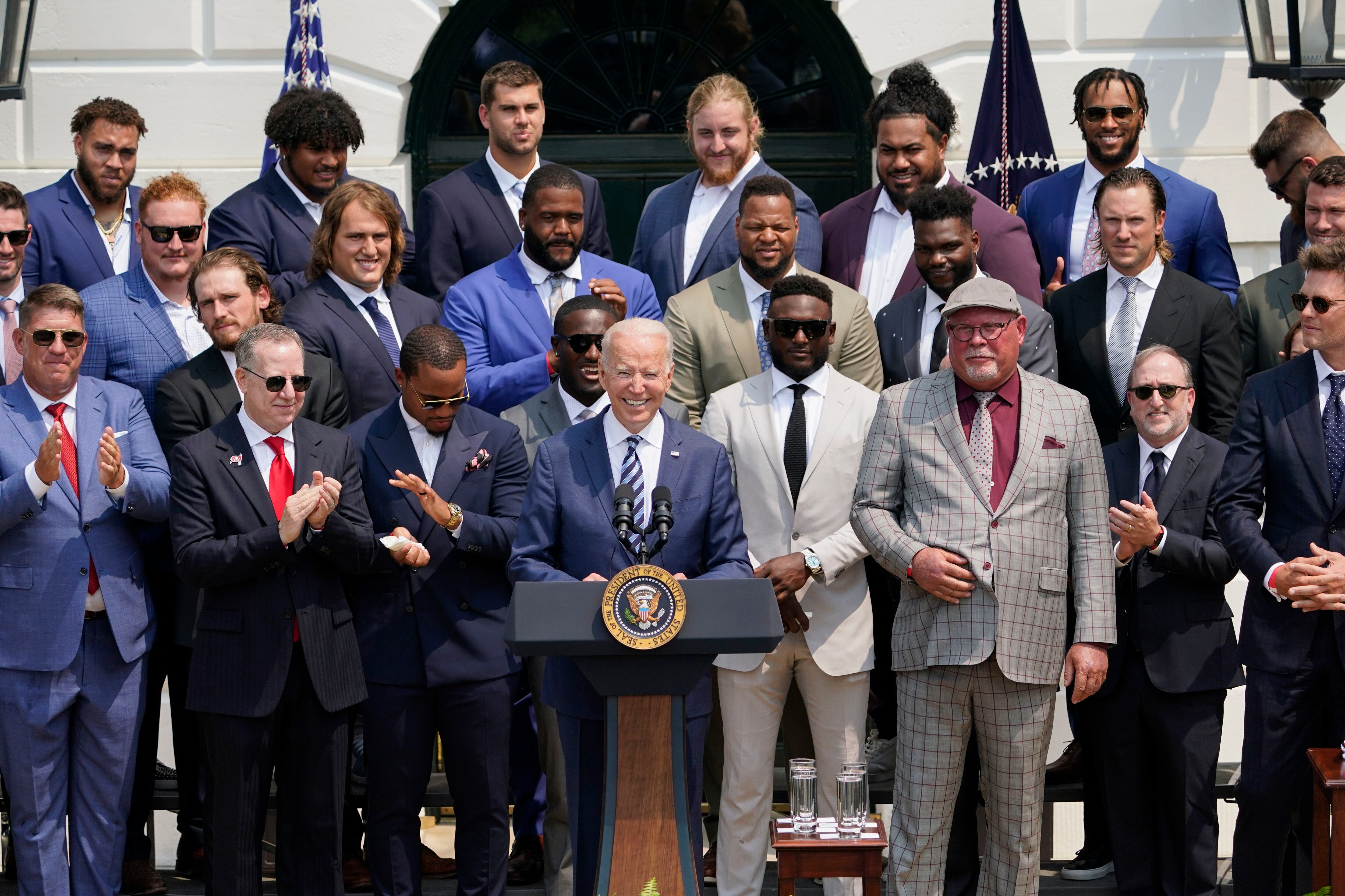 Tom Brady, Champion Buccaneers Visit Biden At White House