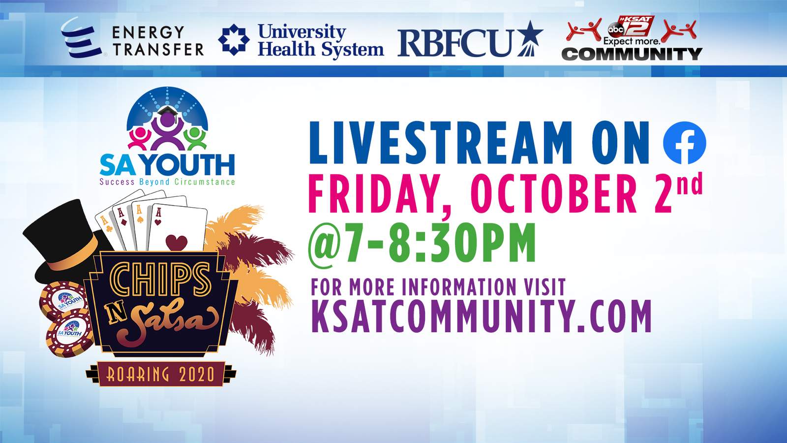 KSAT Community spotlight: SA Youth’s annual fundraiser, ‘Chips N Salsa’ to stream live with special roaring 1920’s theme