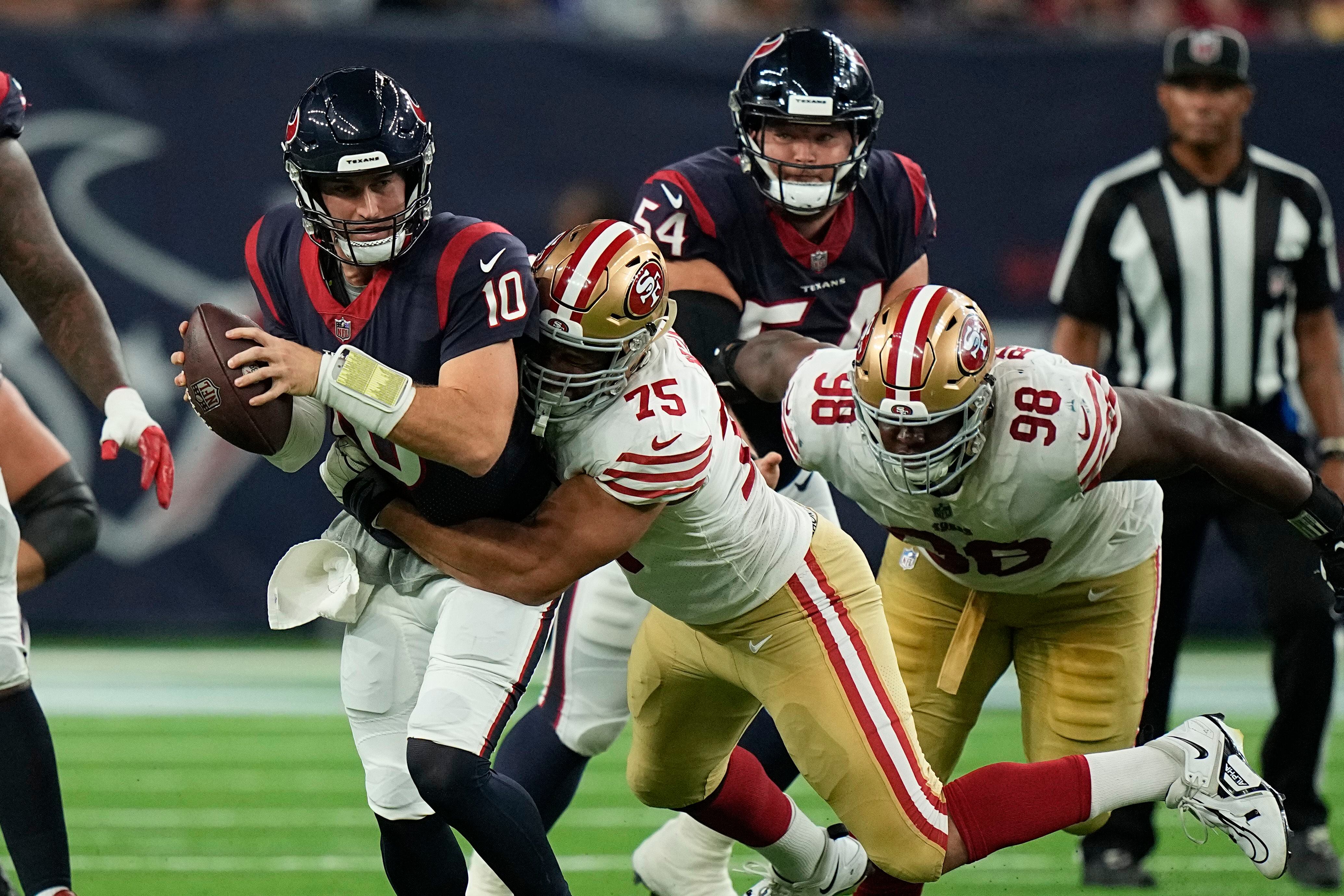 Mills throws TD pass, Texas beat 49ers 17-0 to end preseason –