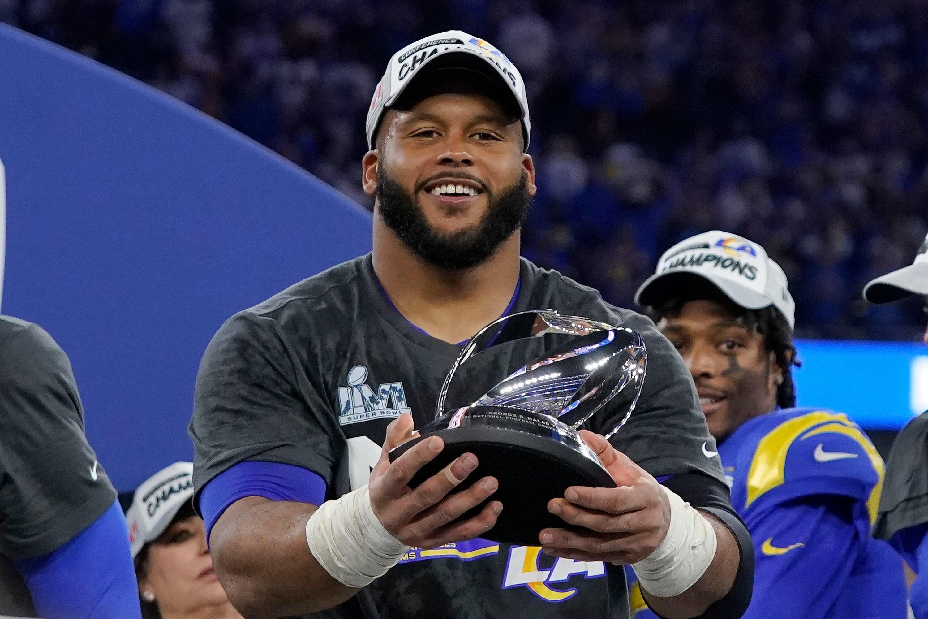 Super Bowl 2022: L.A. Rams star Aaron Donald considering