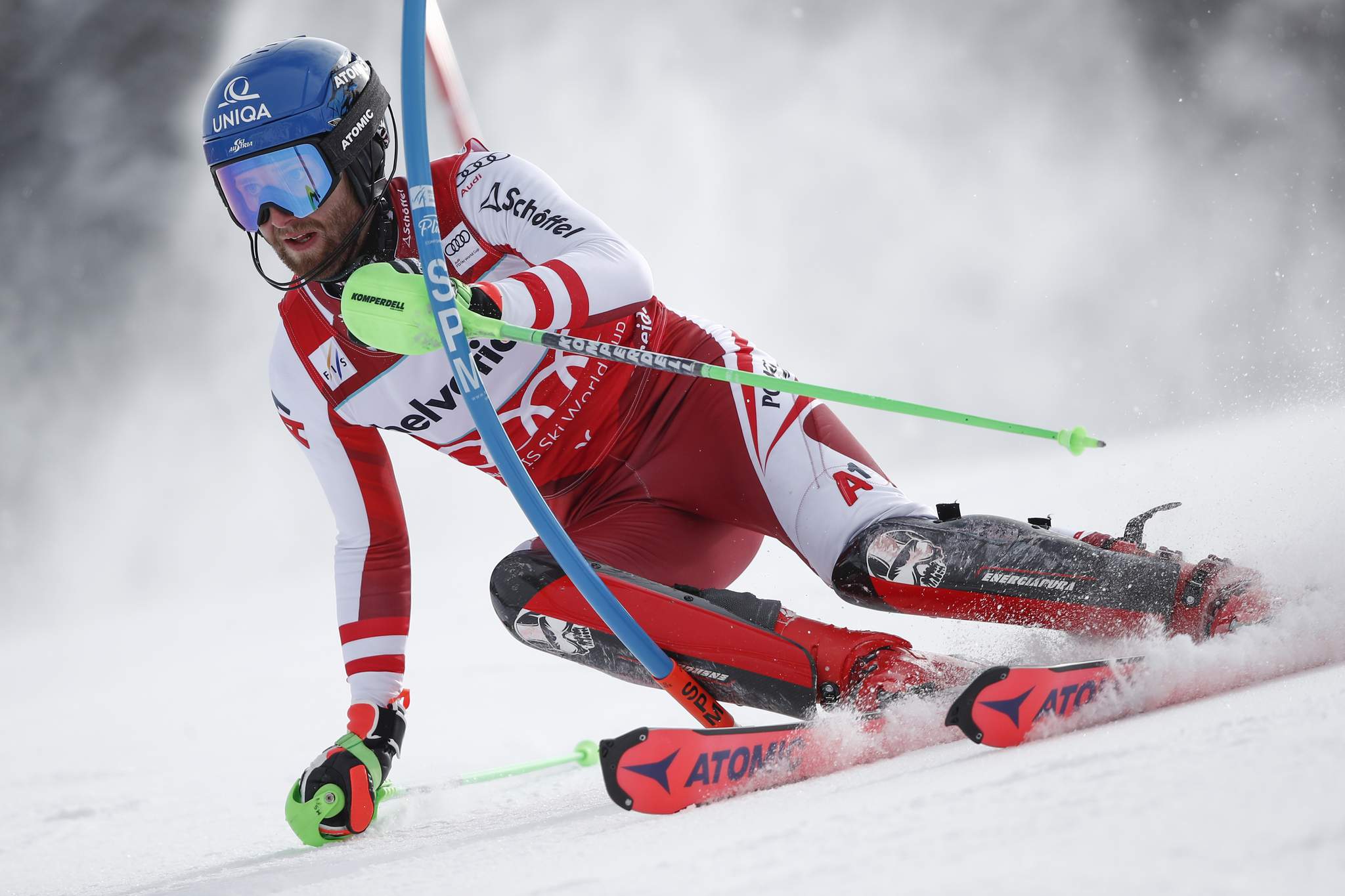 Slalom champion Schwarz leads season-ending World Cup race
