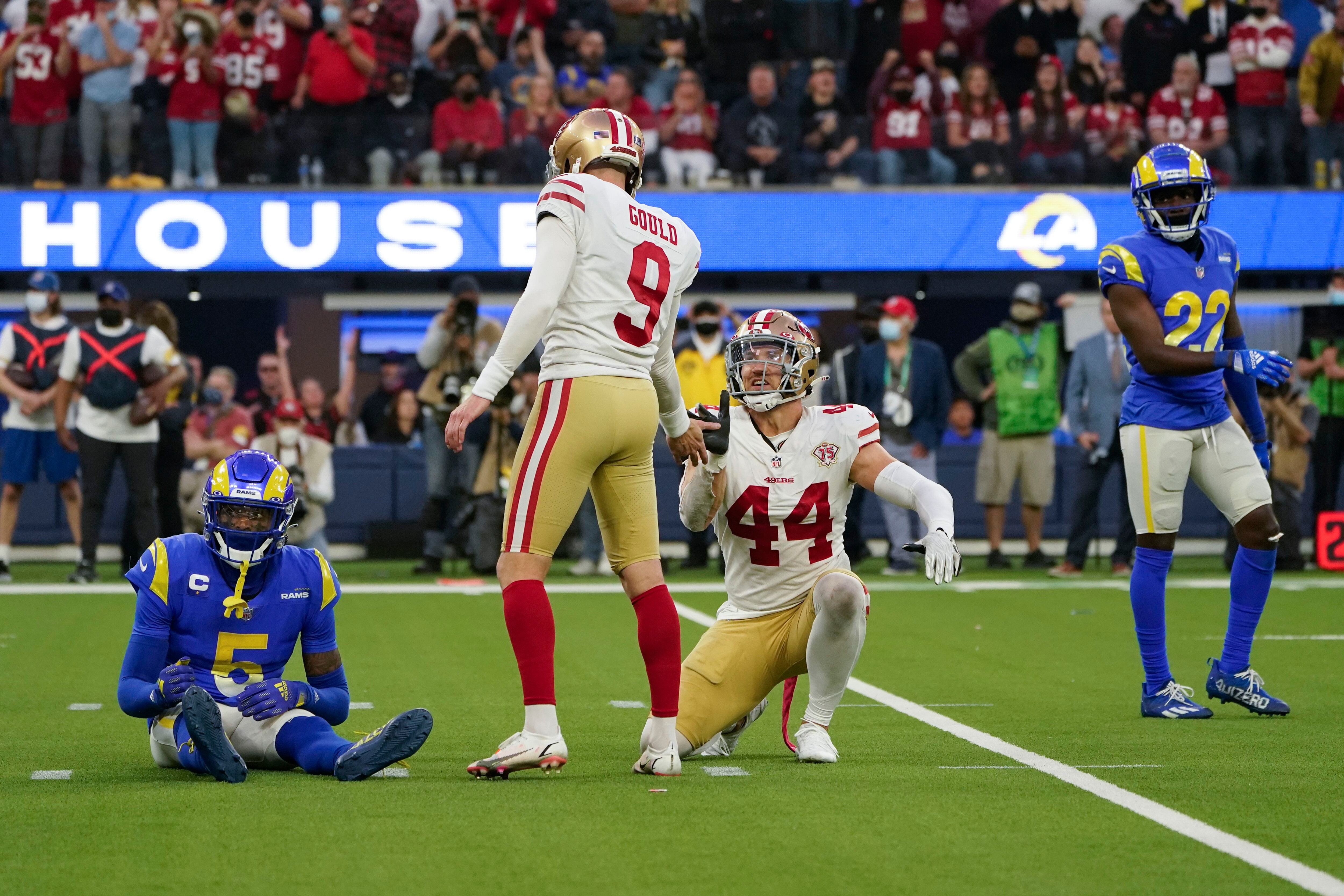 49ers clinch playoff berth by holding off Rams 27-24 in OT