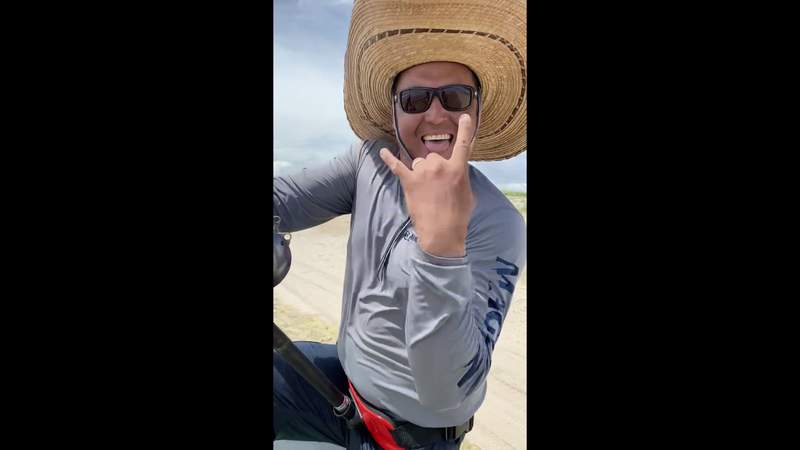 San Antonio man reels in 12-foot hammer head shark along Padre Island National Seashore