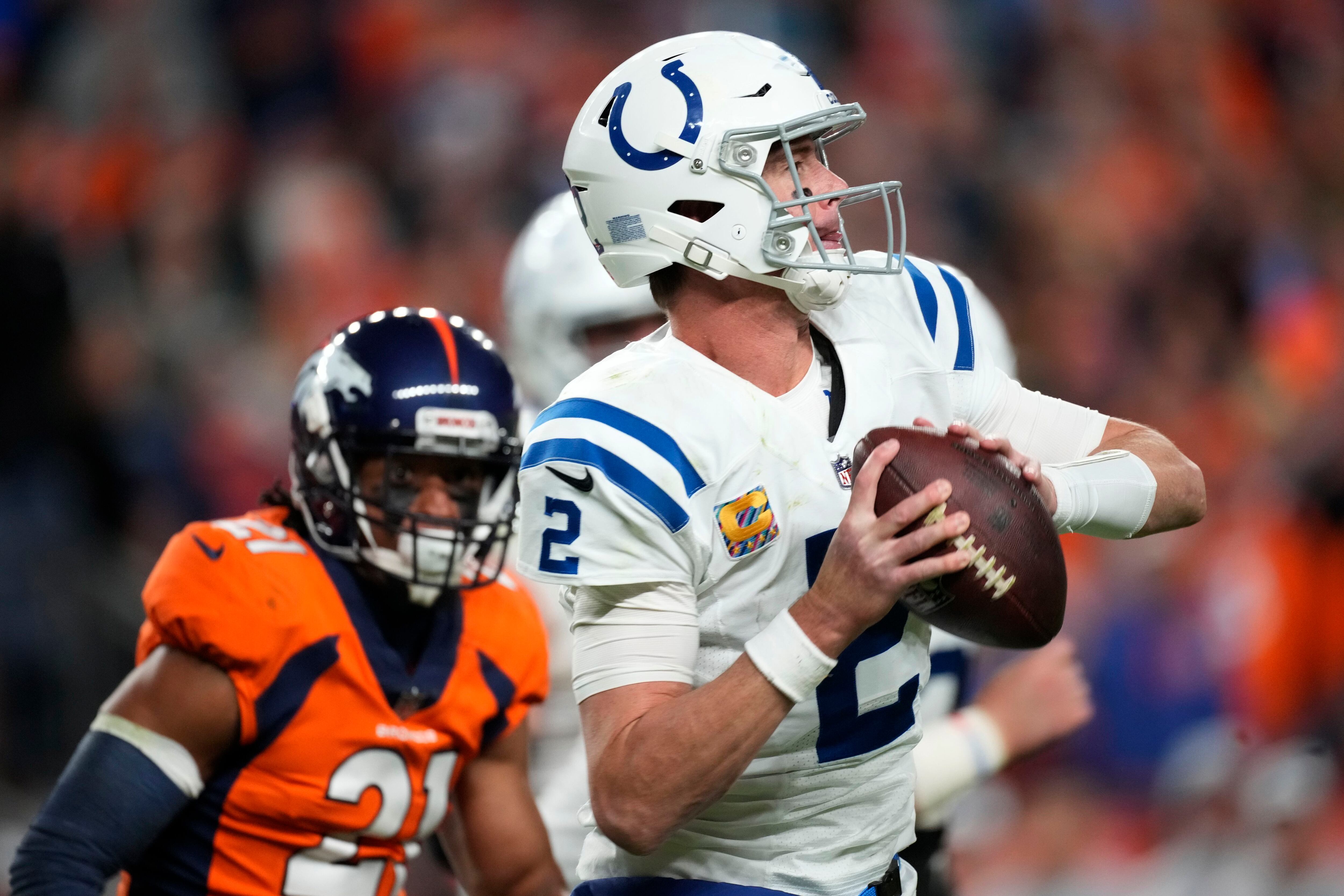 Colts grind out 12-9 win over Broncos in injury-filled game