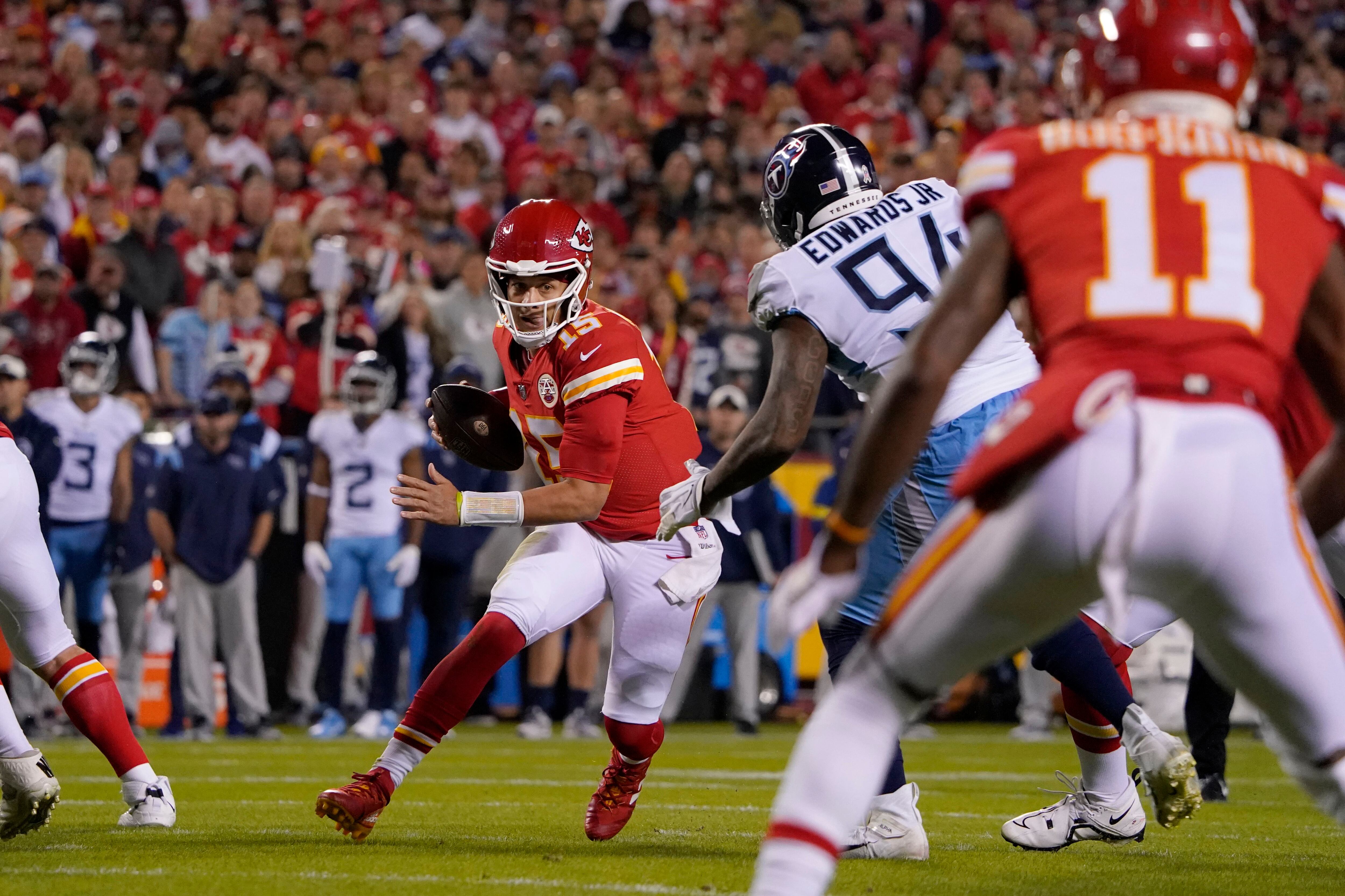 Chiefs' Mahomes feels good after high pass volume vs Titans