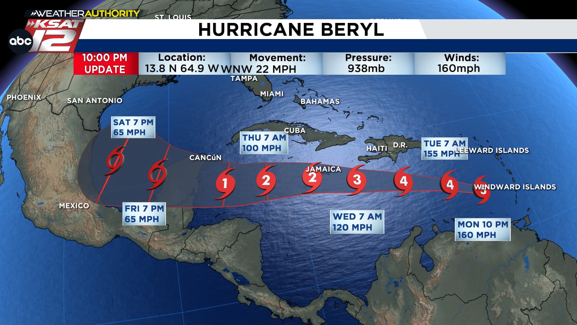 Hurricane Beryl update.