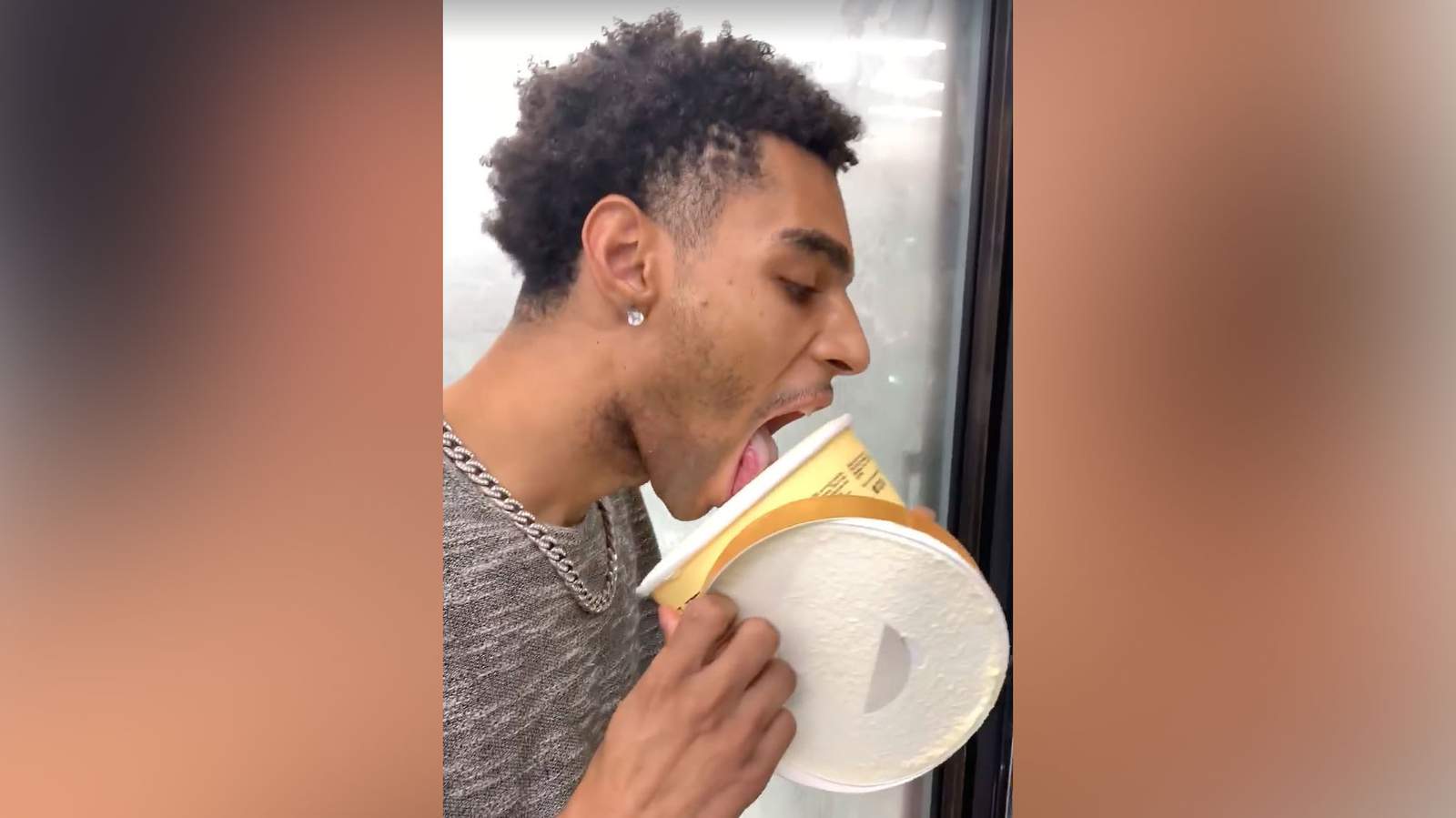 Texas man gets jail for video of himself licking ice cream tub
