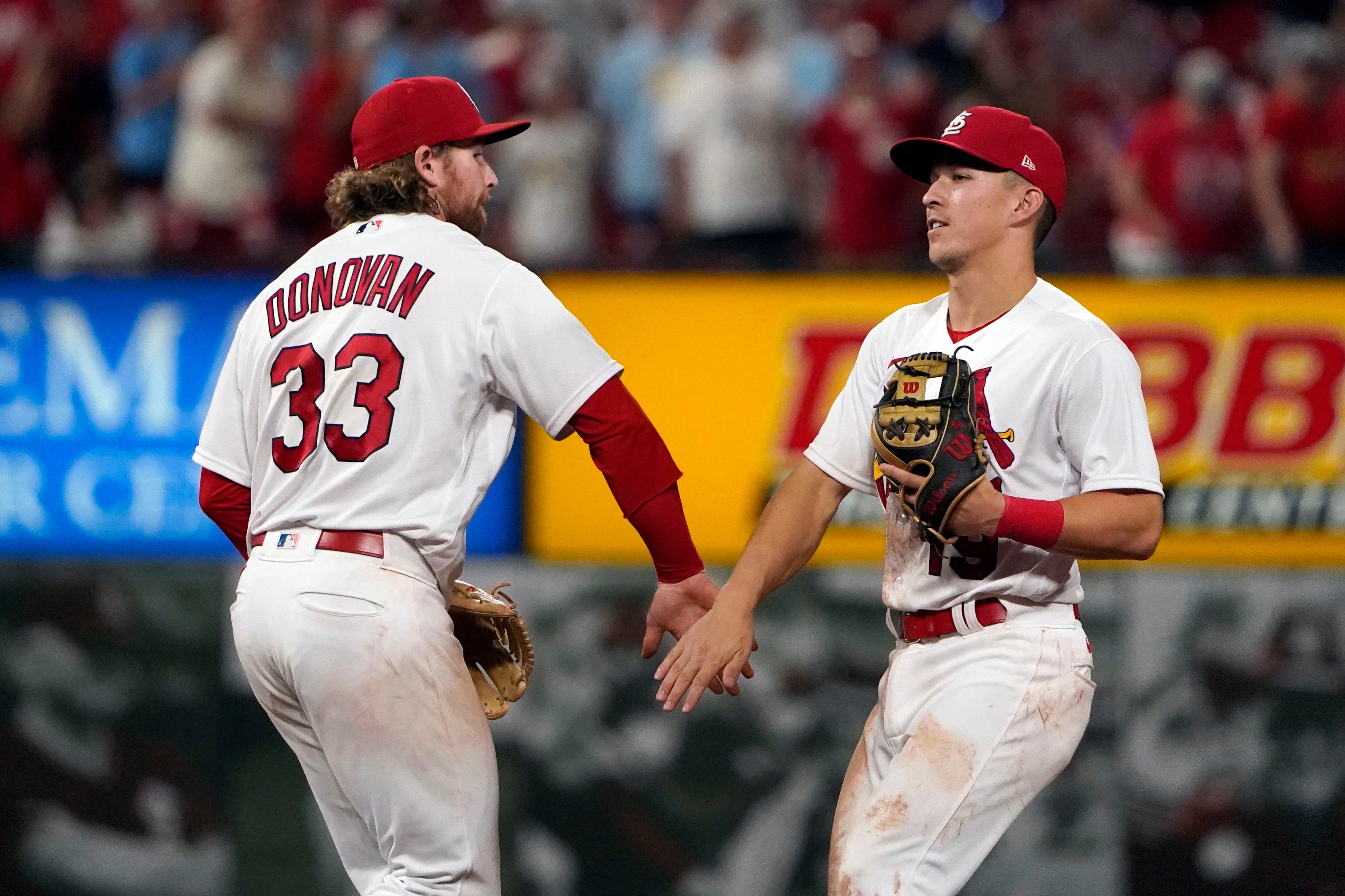 Photo: St. Louis Cardinals Brendan Donovan Hops Over Cincinnati