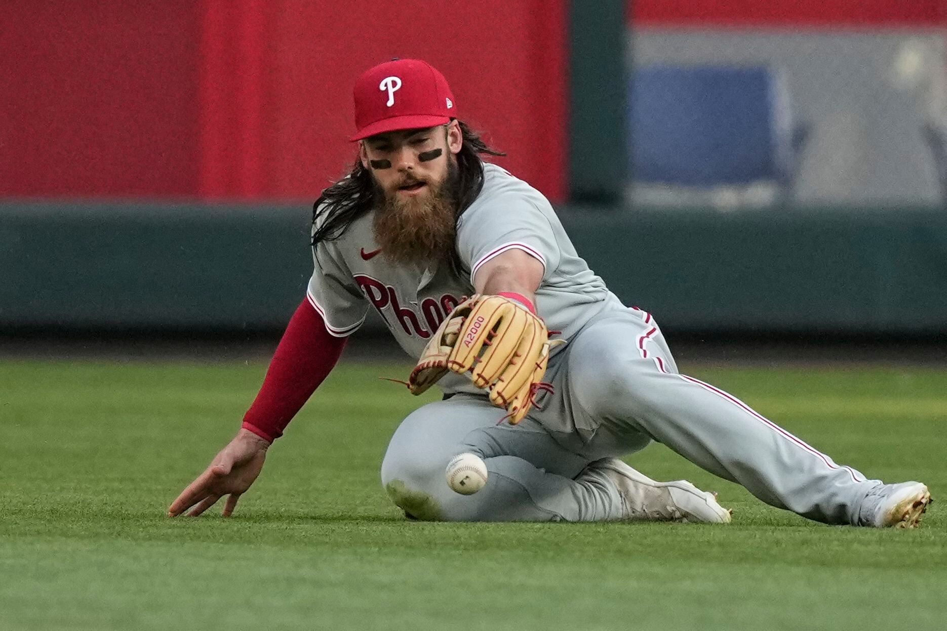 Phillies pitcher Matt Strahm helped Brandon Marsh prepare for his