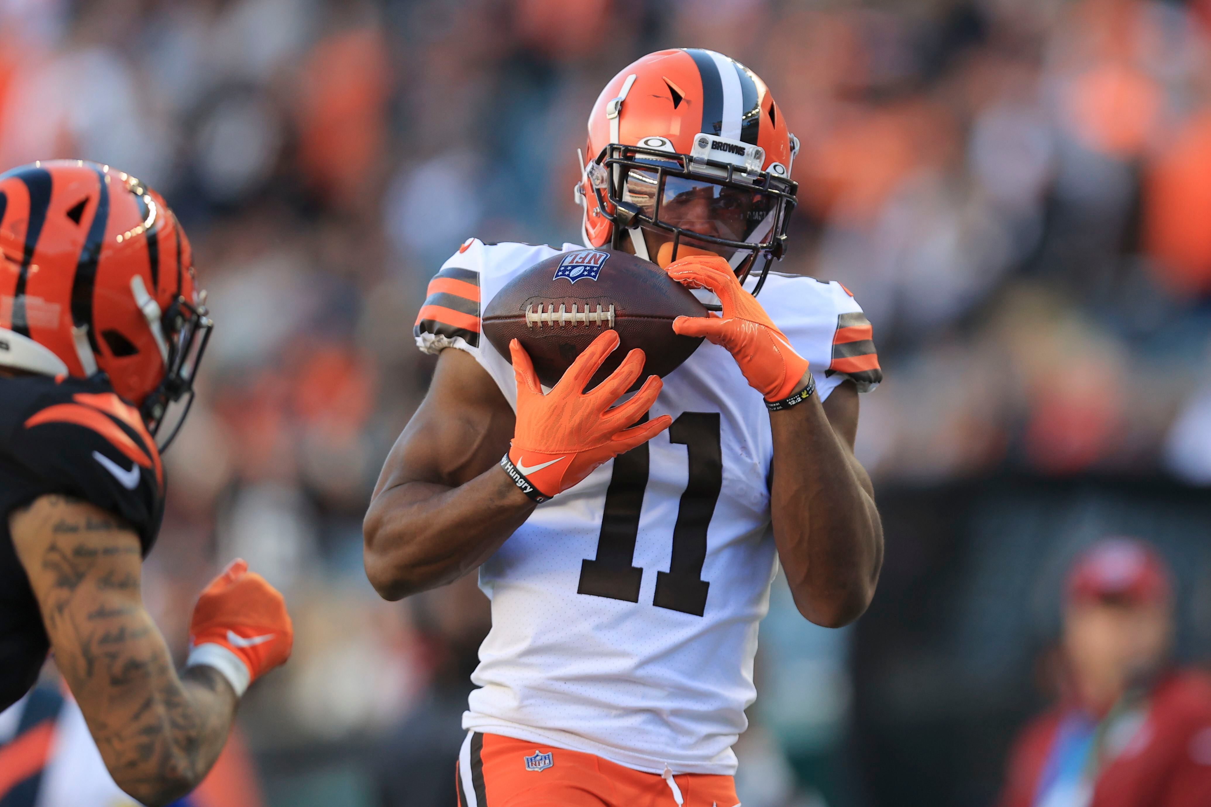 Cleveland Browns cornerback Denzel Ward vs. Cincinnati Bengals, November 7,  2021 