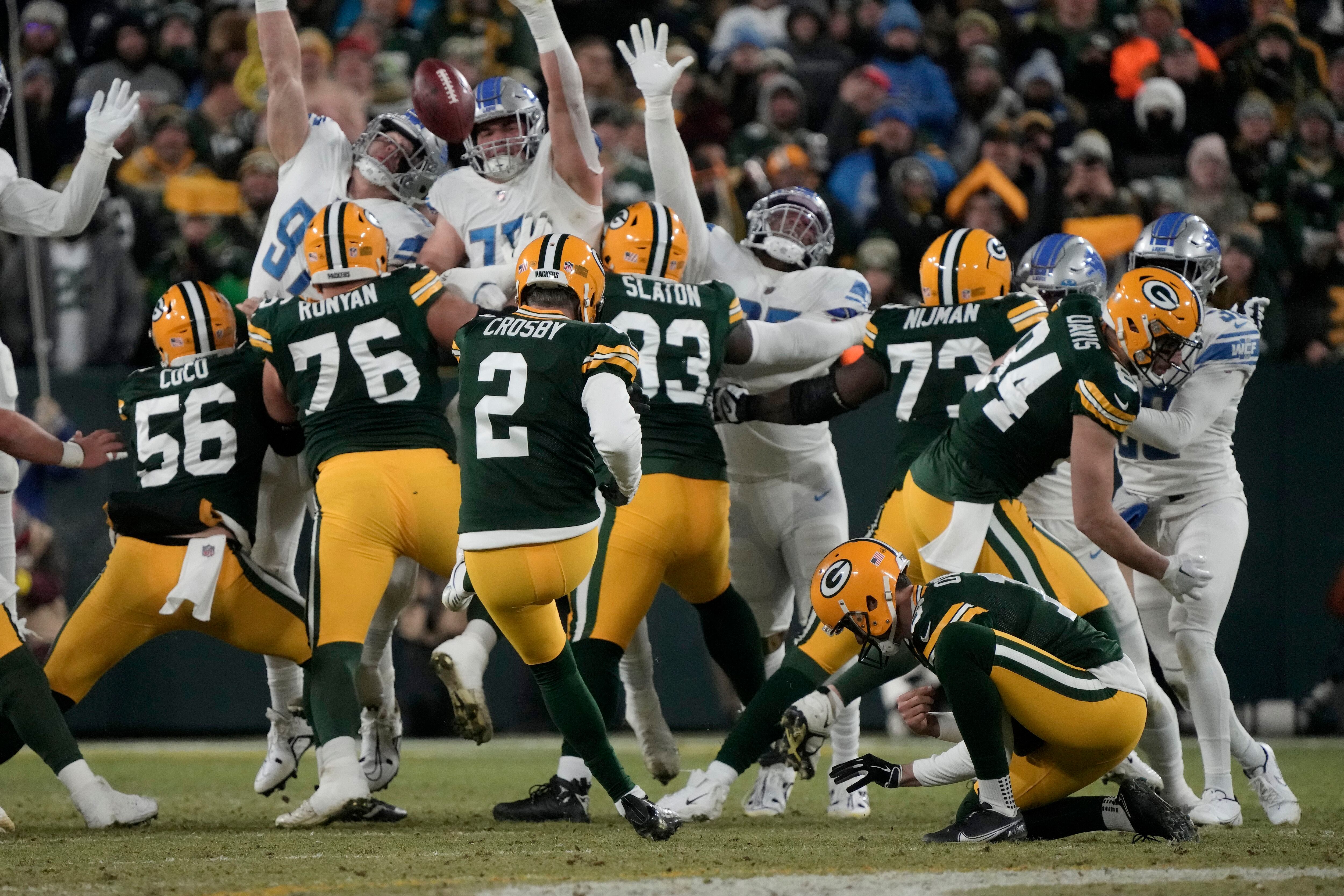 Rodgers, Packers lose 20-16 to Lions, miss playoffs