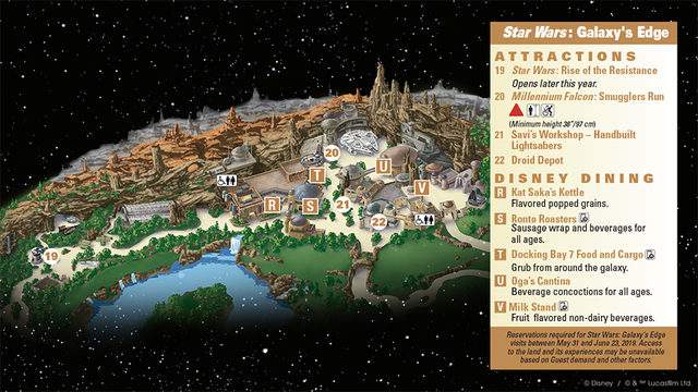 Disneyland Releases First Glimpse Of Galaxy S Edge Guide Map