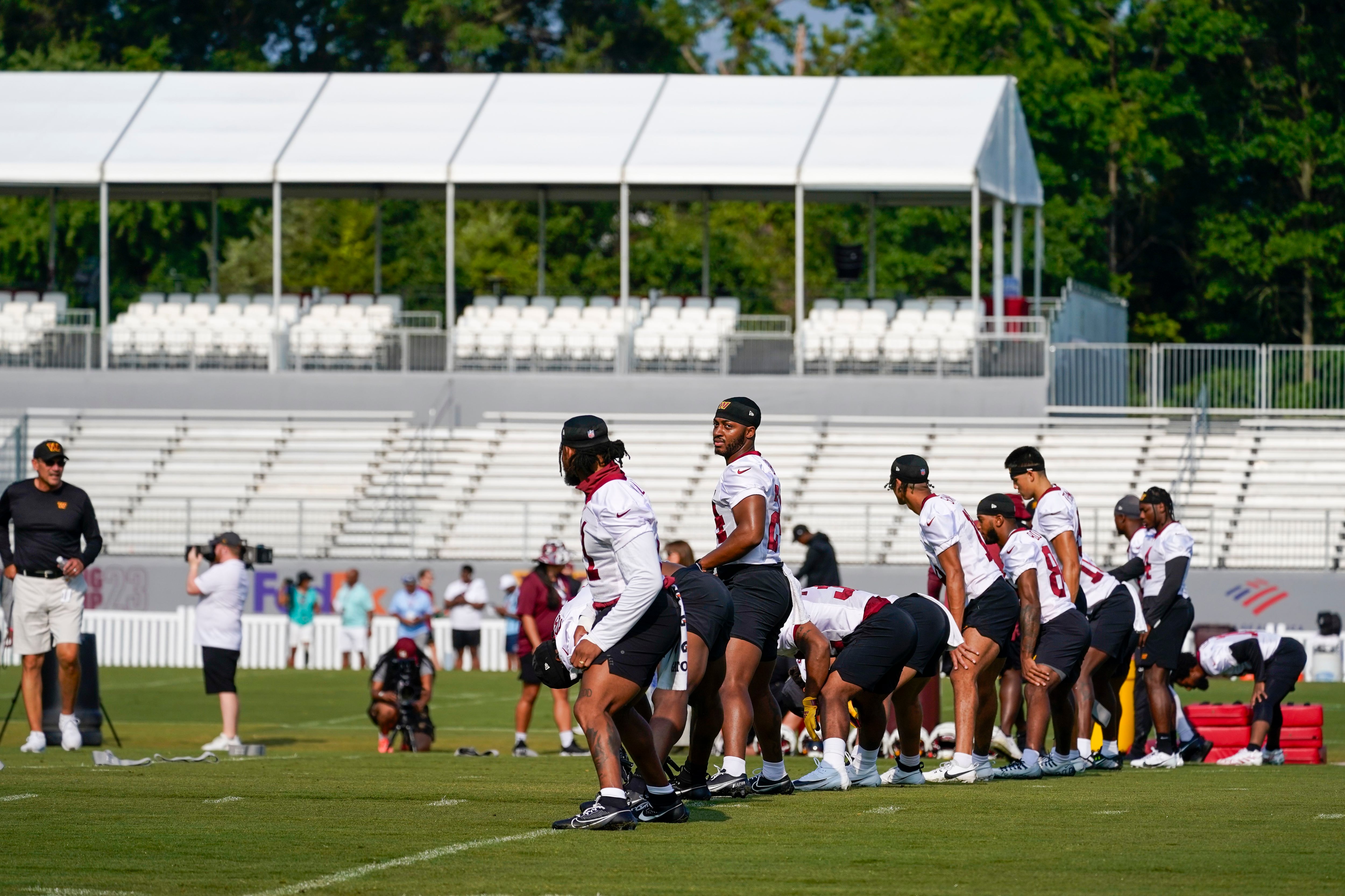 New owner Josh Harris takes field on first day of Commanders camp