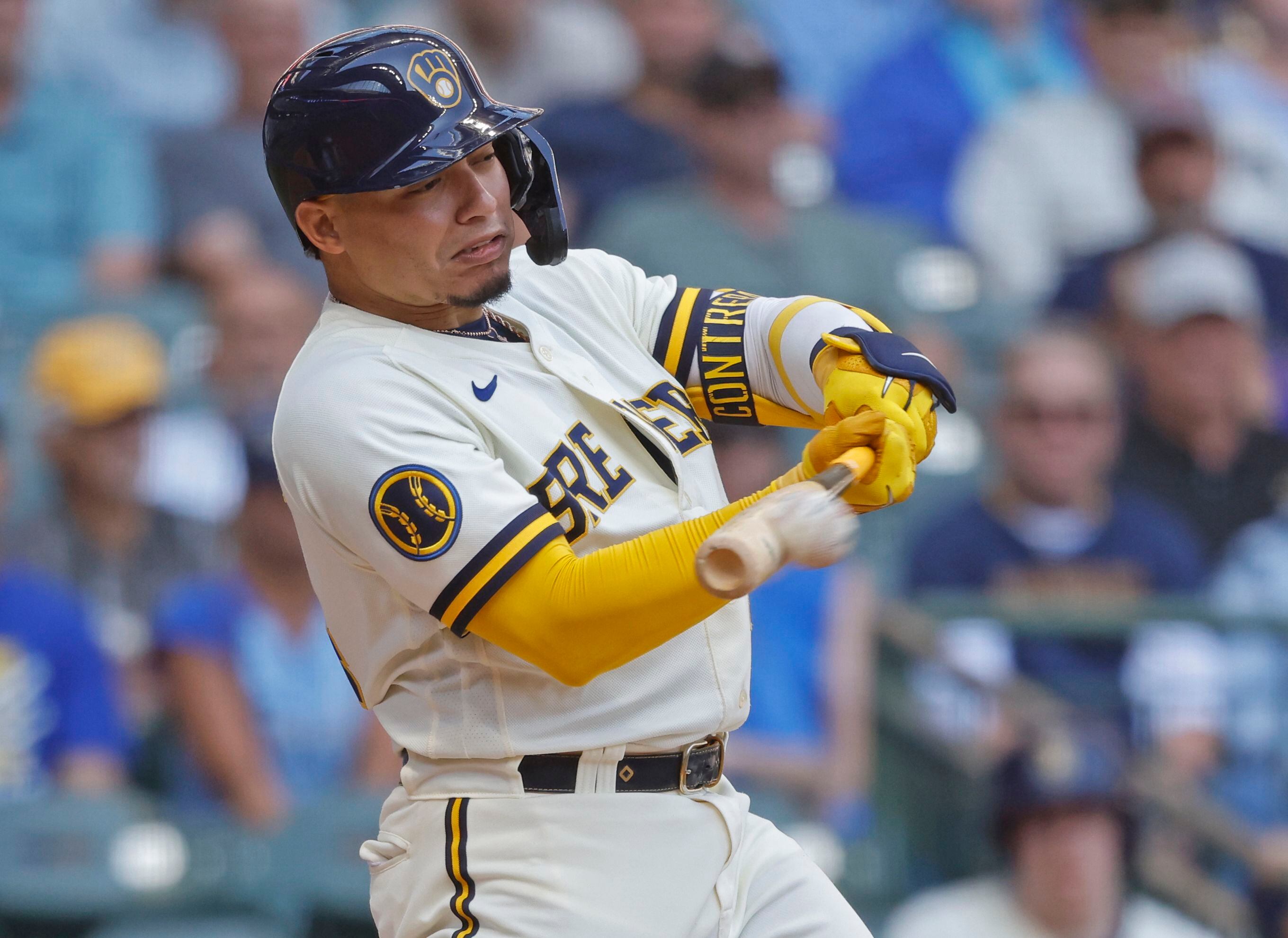 MILWAUKEE, WI - AUGUST 15: Milwaukee Brewers center fielder Tyrone