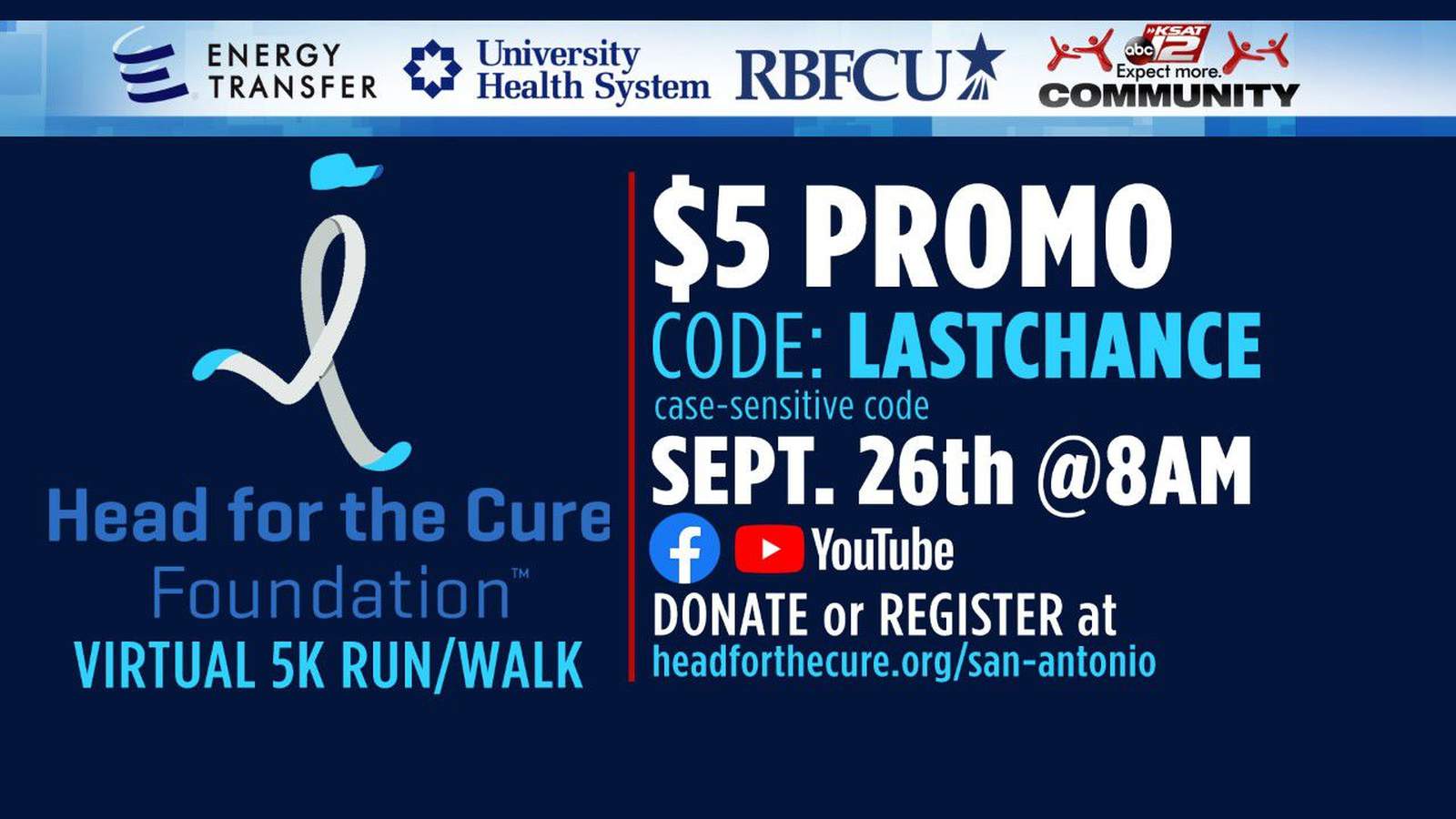 Help join the fight to end brain cancer in the Head for the Cure virtual 5K Saturday