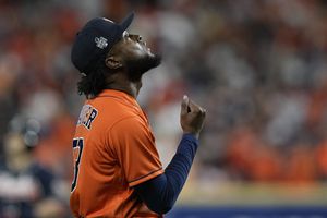 The Latest: Siri sparks Astros; Houston evens series at 1-1