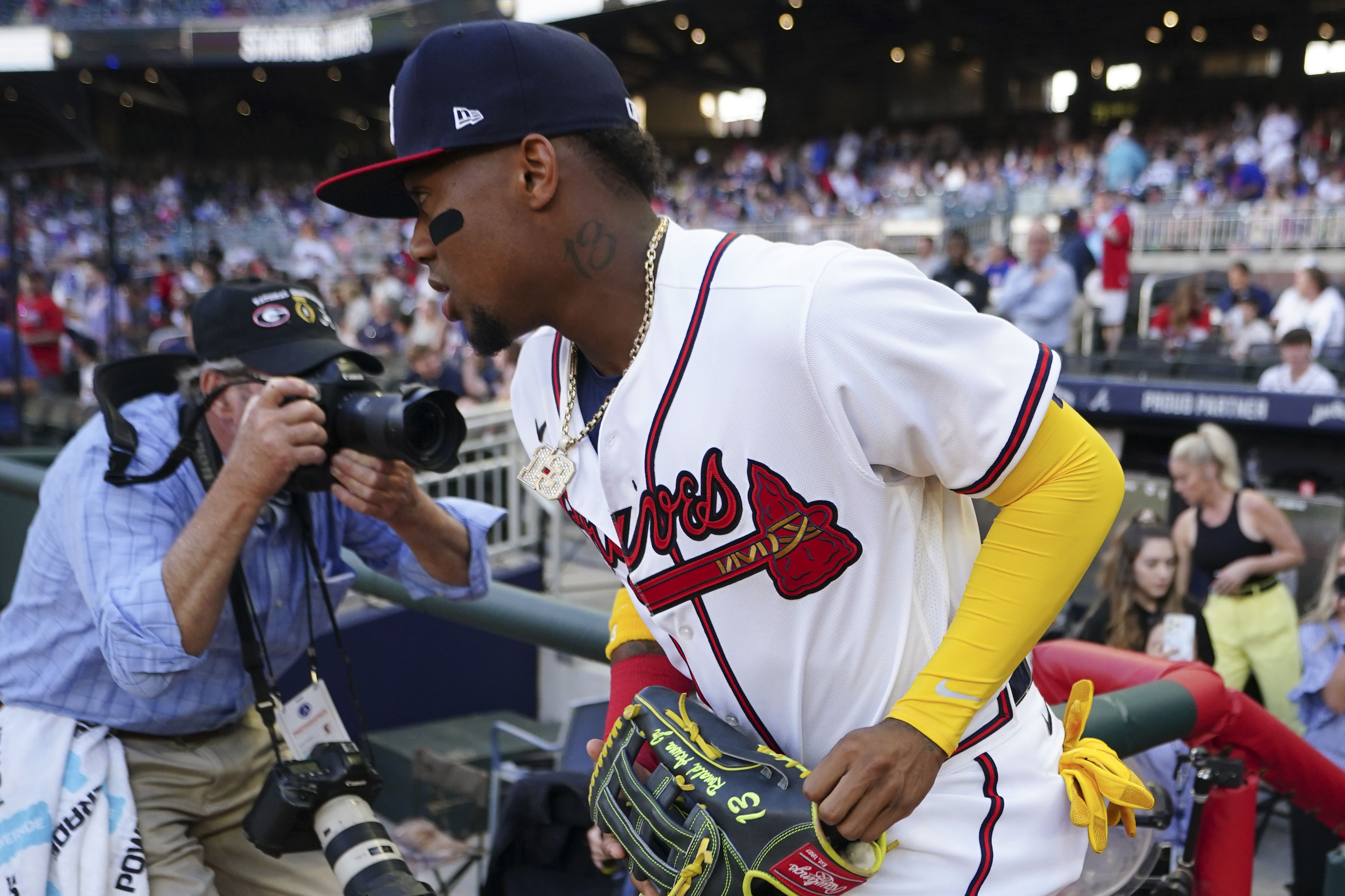 MIAMI, FL - May 2: Atlanta Braves right fielder Ronald Acuna Jr