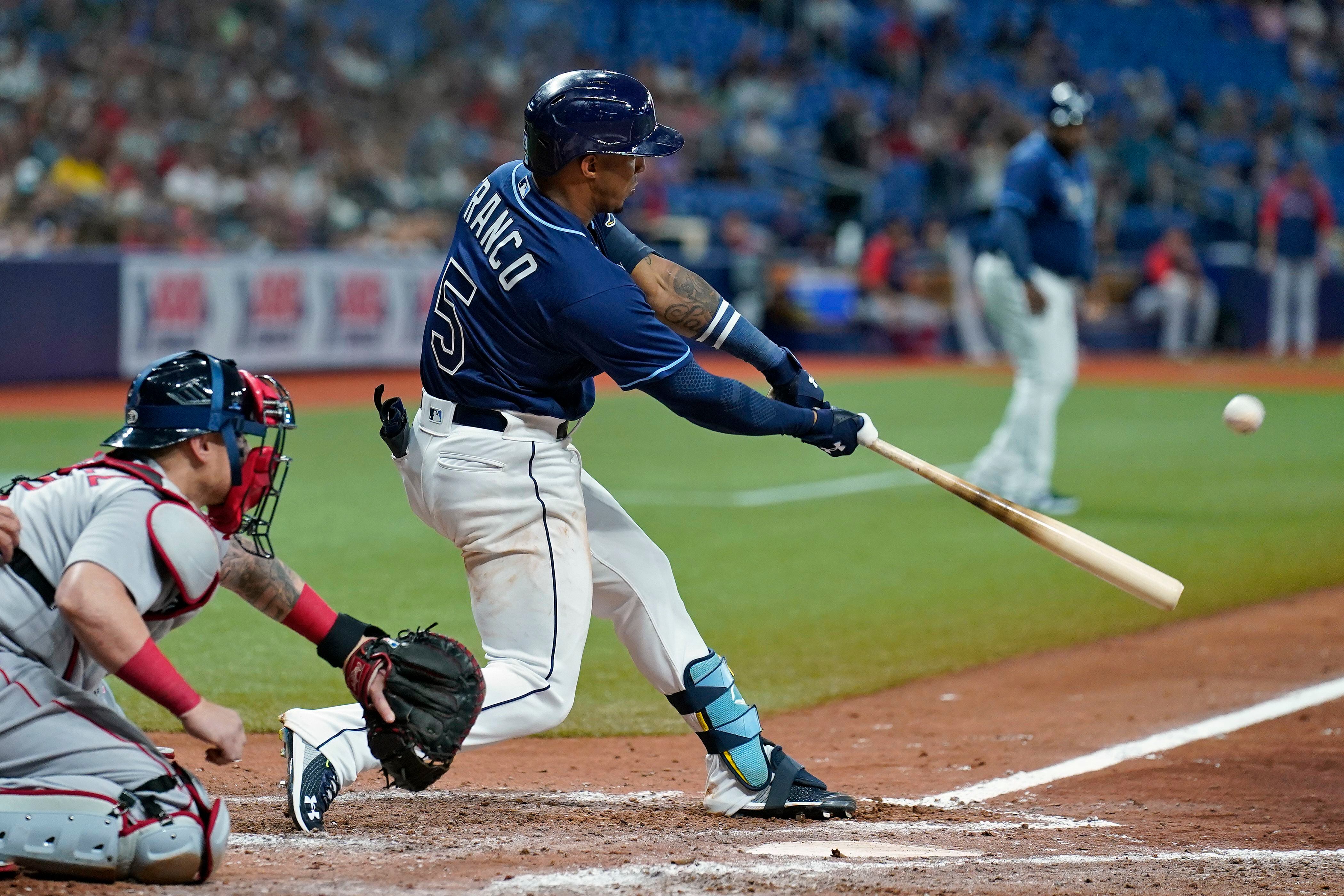 MLB on X: In his first at-bat of the spring, Wander Franco goes yard. 