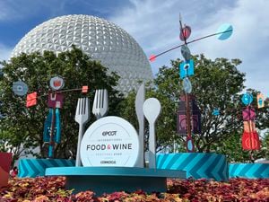 Disney Wine Glass - 2023 Epcot Food and Wine Festival Logo-0