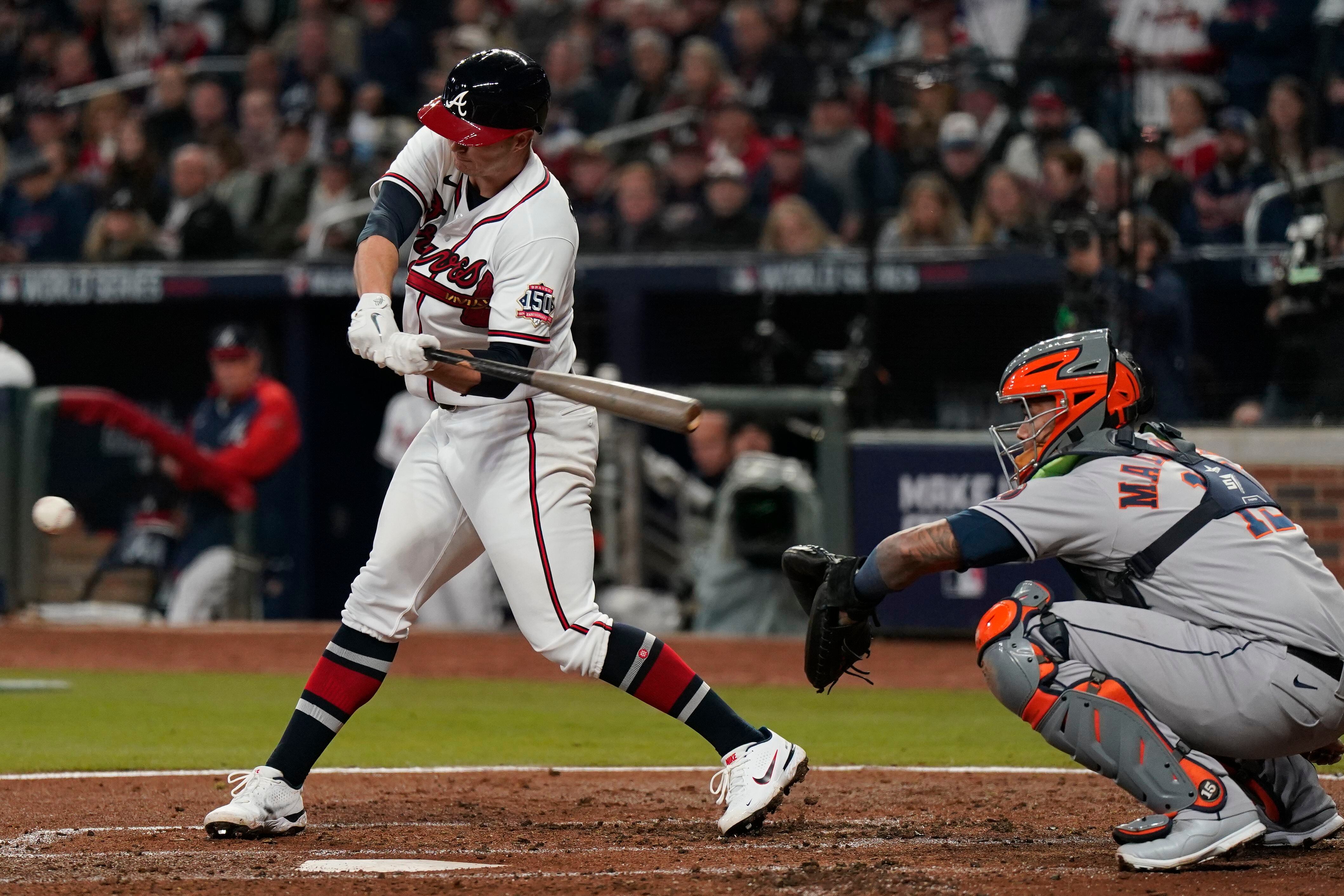 Bartolo Colon swings for the fences and loses his helmet