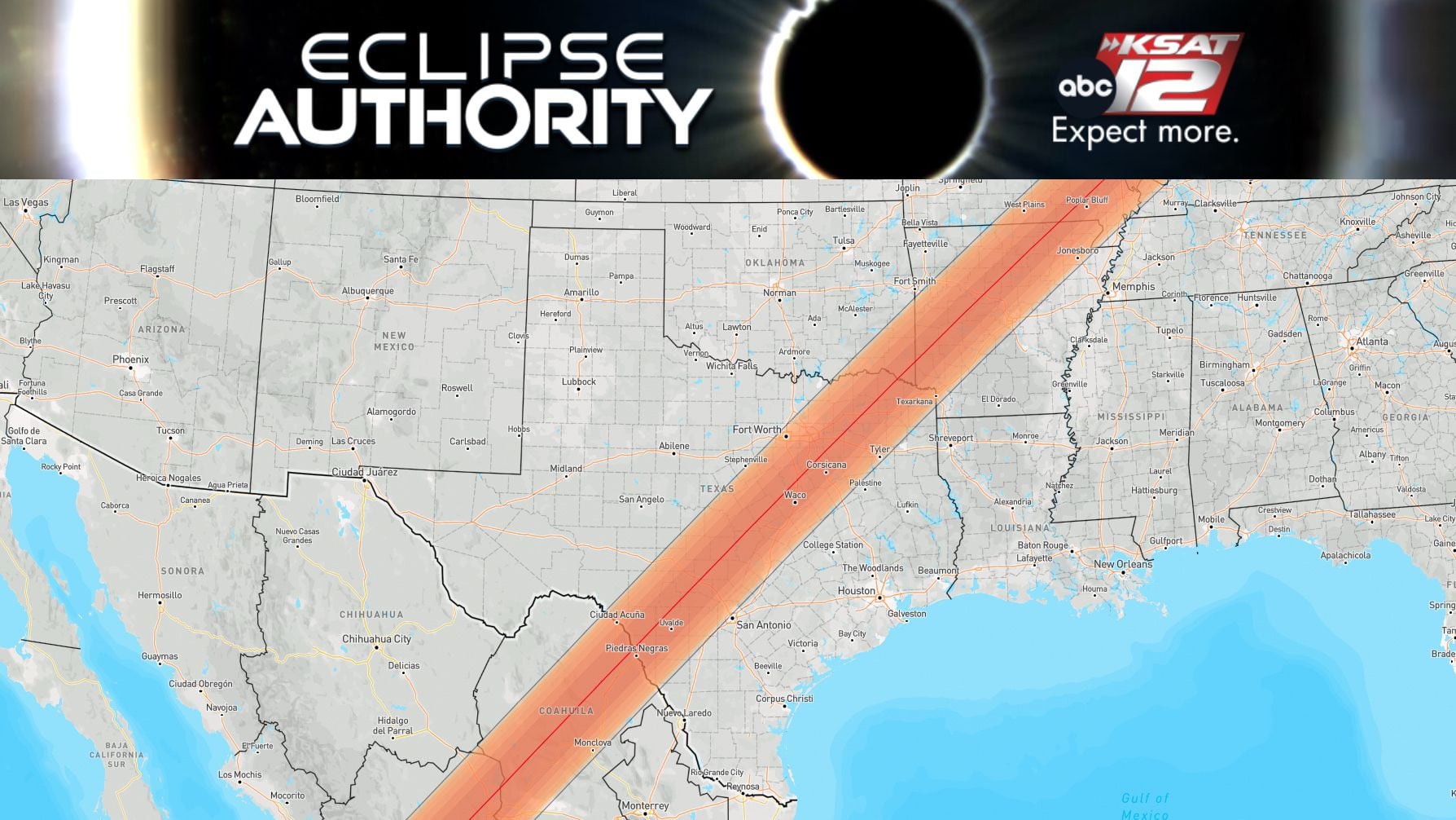 INTERACTIVE MAP April 2024 total solar eclipse path Internewscast