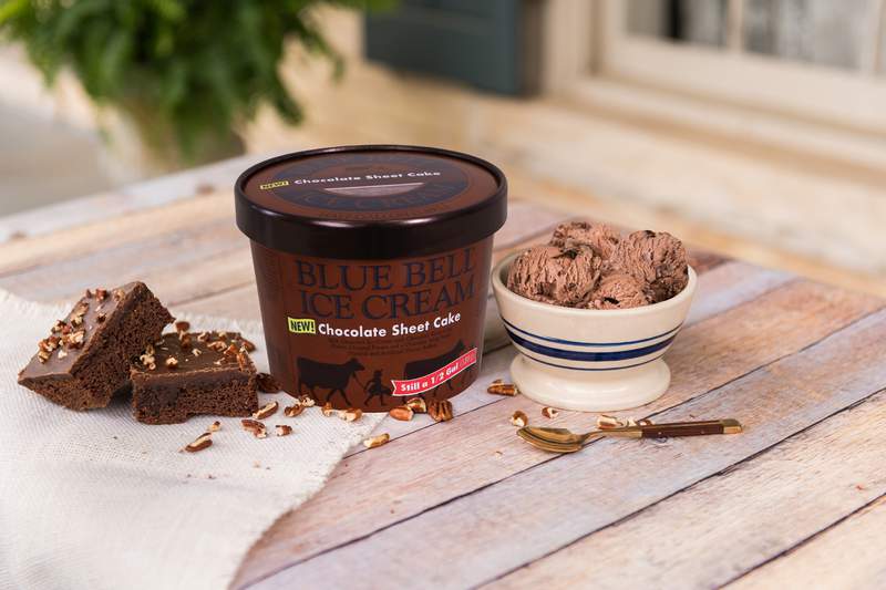 Chocolate fans, Blue Bell is releasing a chocolate sheet cake ice cream this week