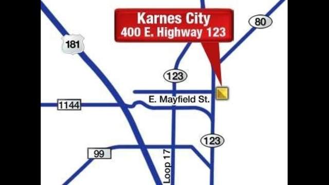 Karnes City Football Stadium Map