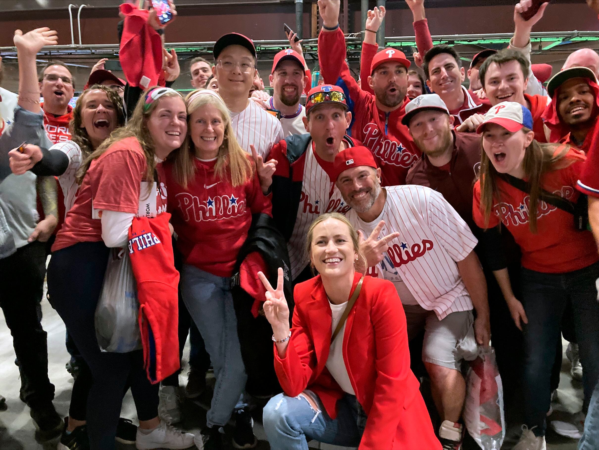 Philadelphia Phillies fans go crazy celebrating team going to World Series