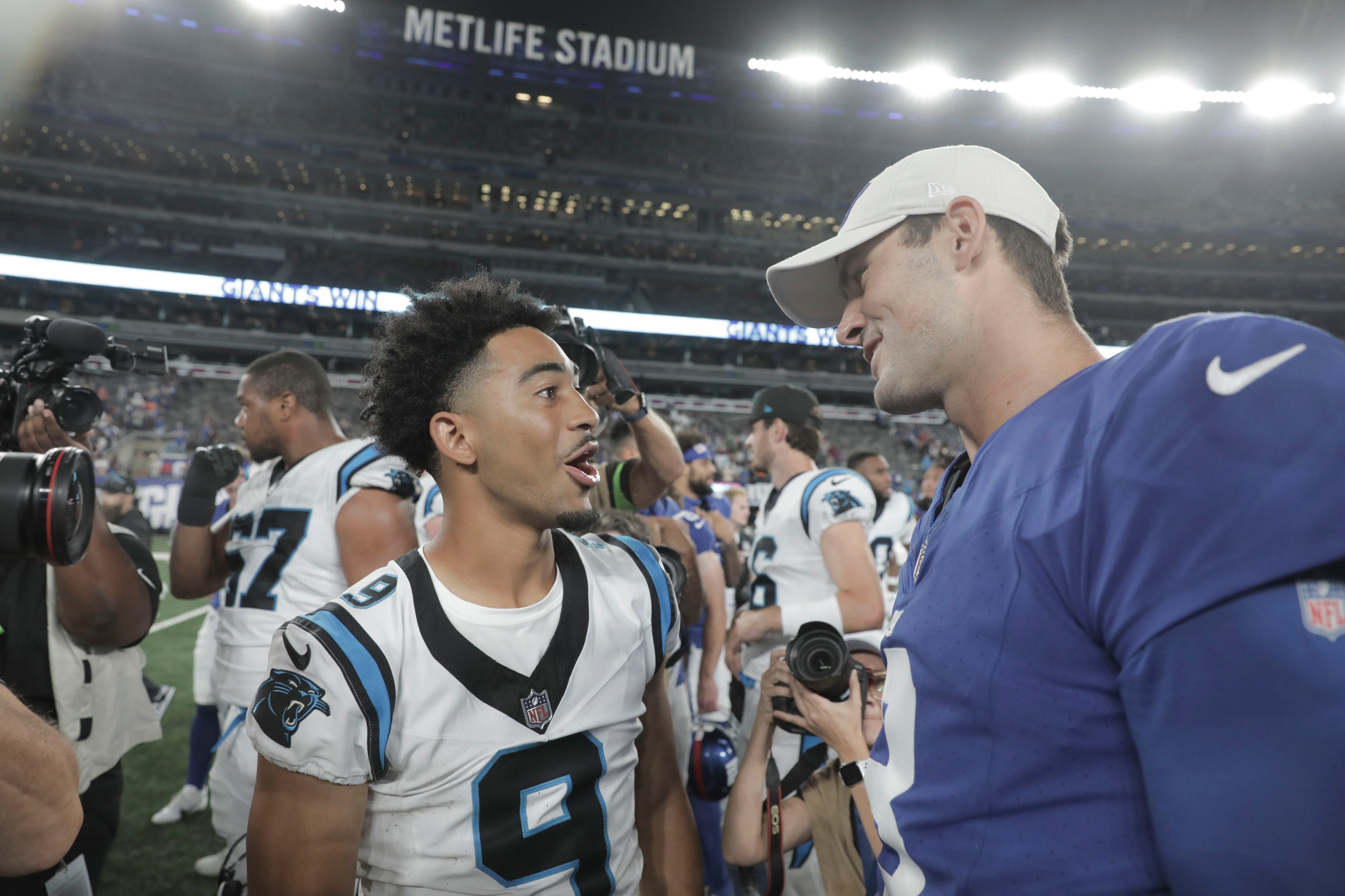 Around The NFL on X: 9 to 2: Panthers QB Matt Corral cedes number to  rookie Bryce Young   / X