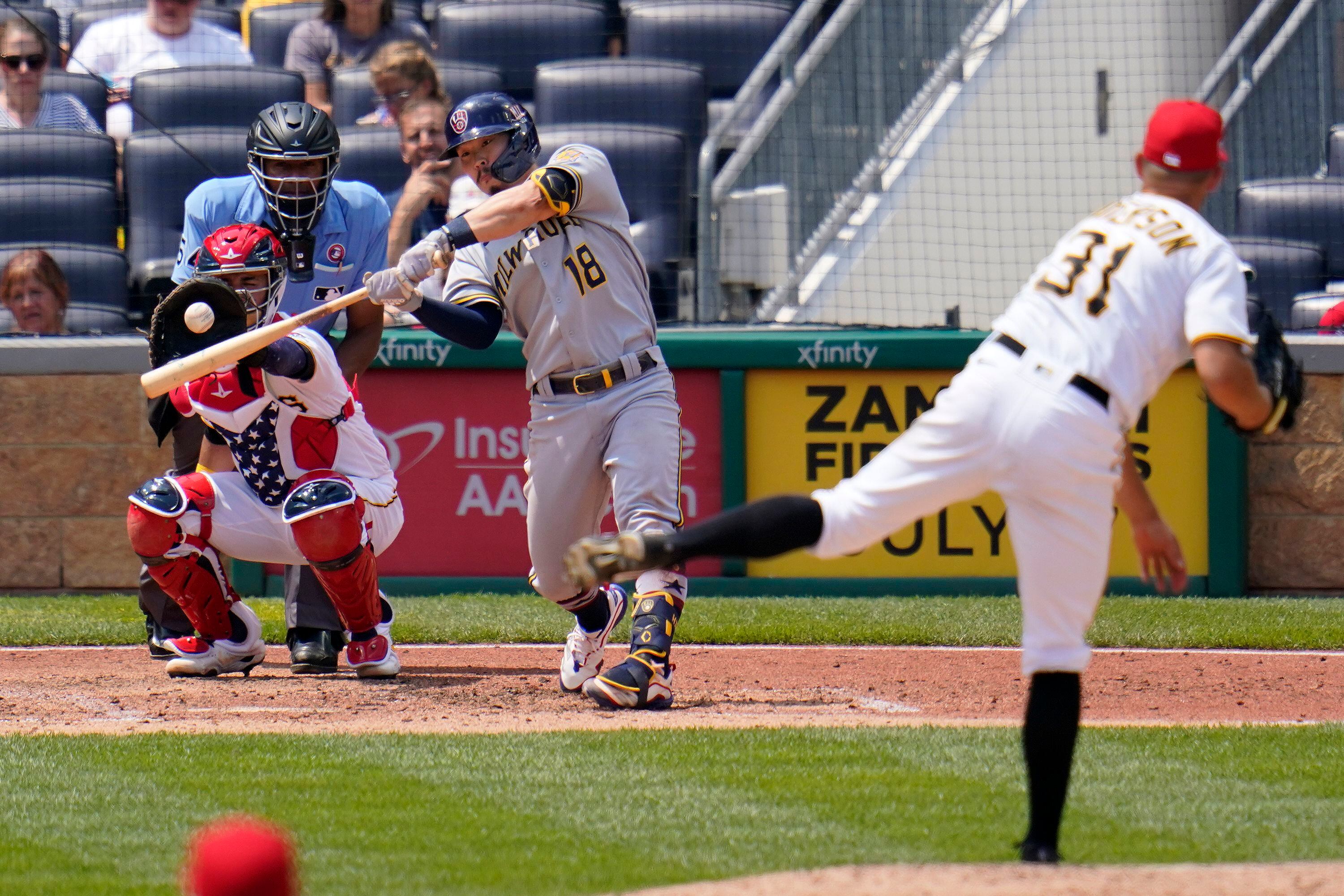 Anderson, Pirates win 2-0 to stop Brewers' 11-game run