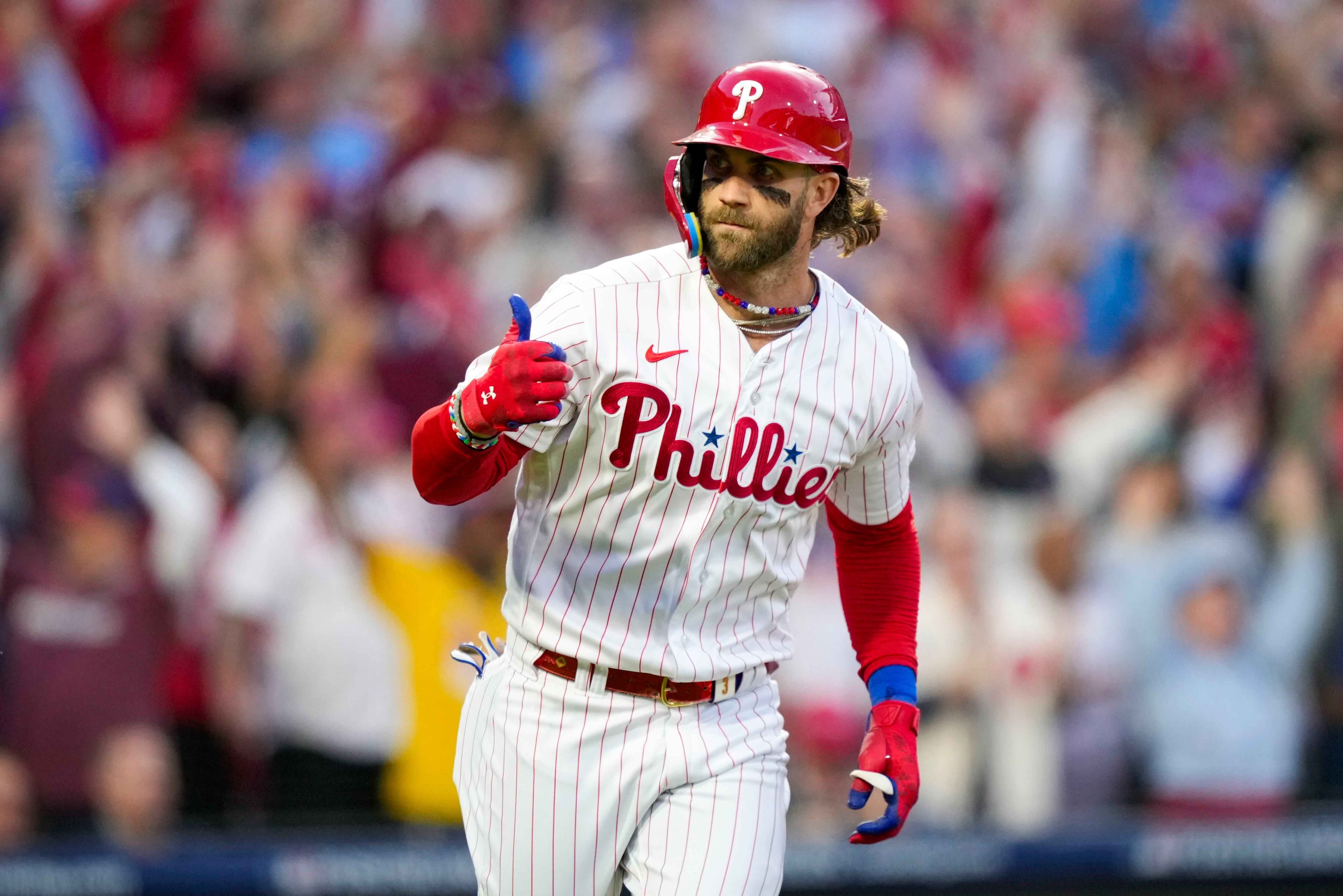 Bryce Harper throat slash, explained: The story behind Phillies star's  controversial celebration