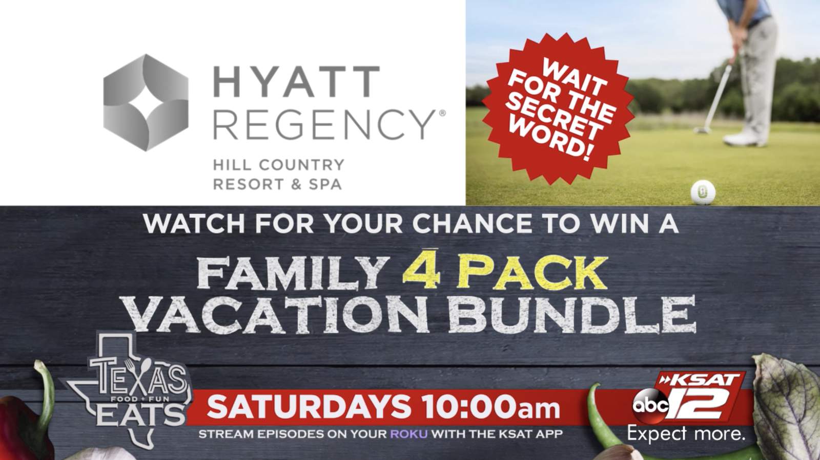 Texas Eats Hyatt Regency Hill Country Resort and Spa contest