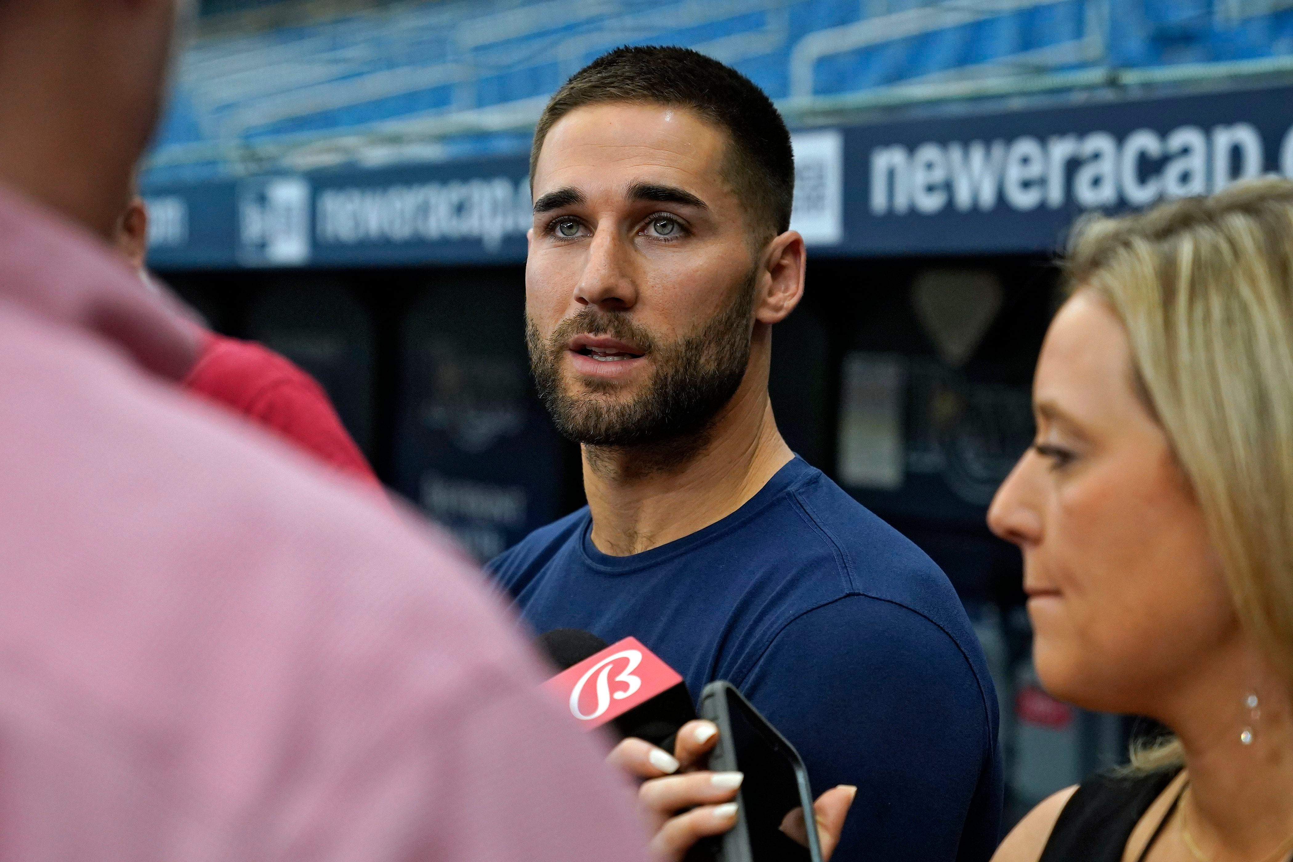 Rays' Kiermaier shocked by reaction to taking Blue Jays' scouting card